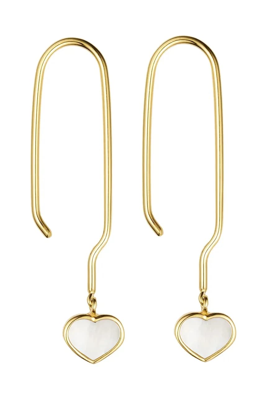 Позолоченные серебряные серьги