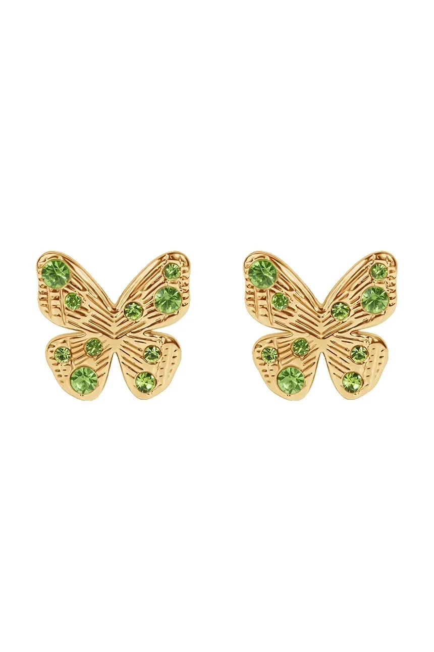 Позолоченные серьги Papillon