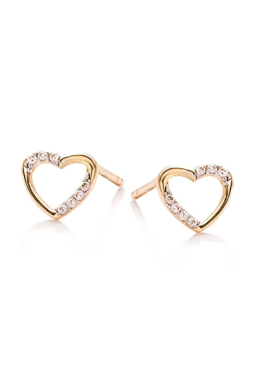 Золотые сияющие серьги