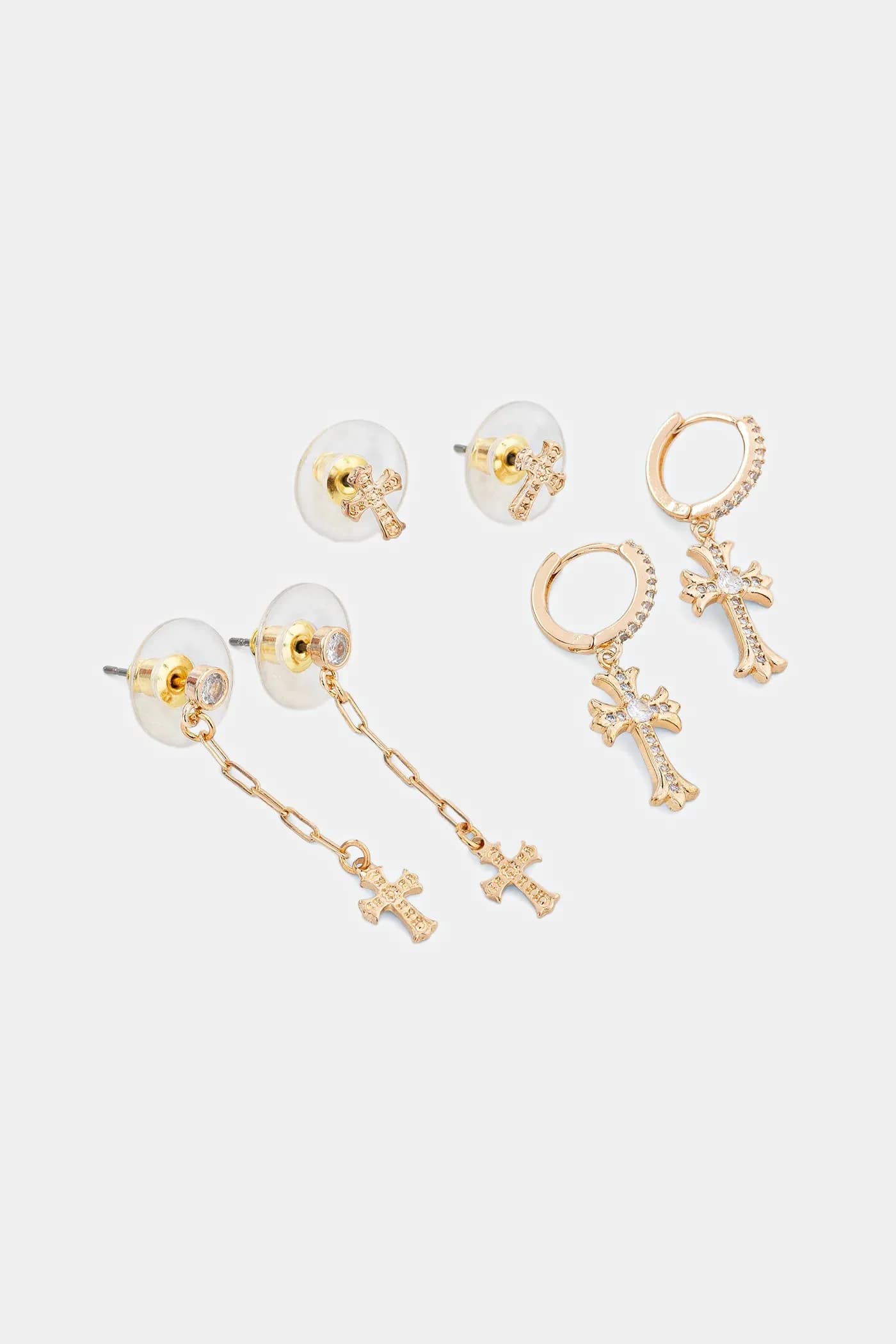 3 пары сережек