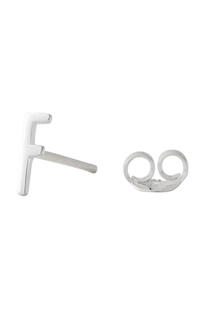 Серебряная серьга