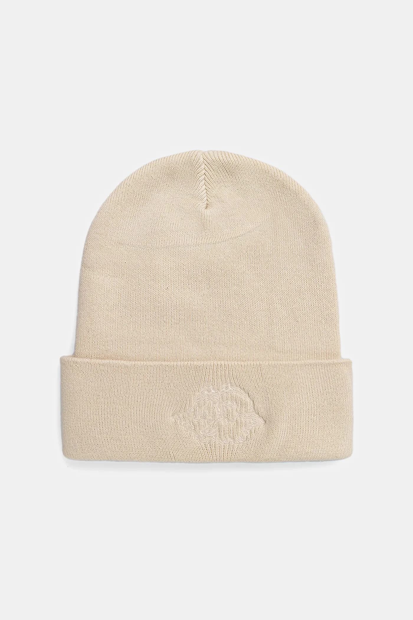 Хлопковая шапка с вышивкой «Ангел»