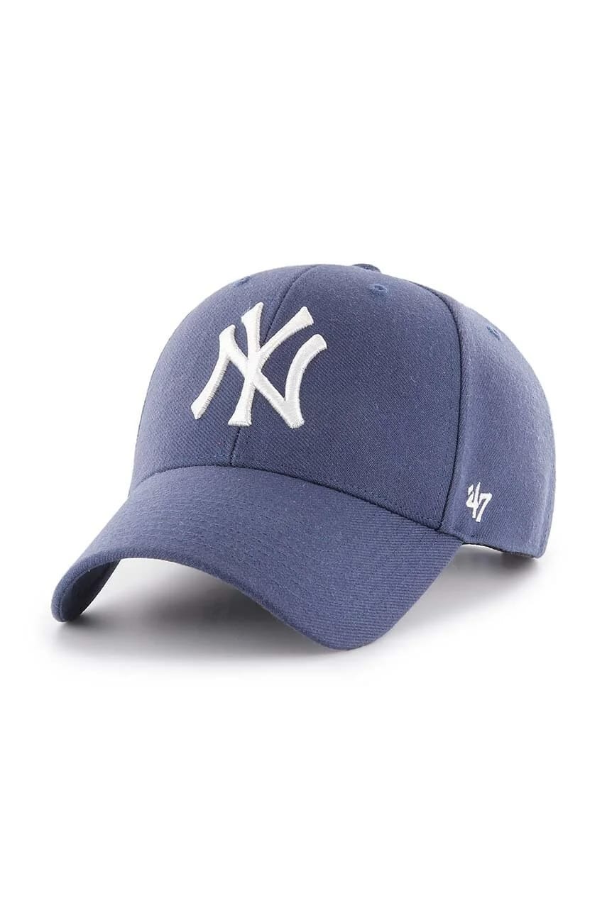 Бейсболка MLB New York Yankees из смесовой шерсти фиолетовая для мужчин