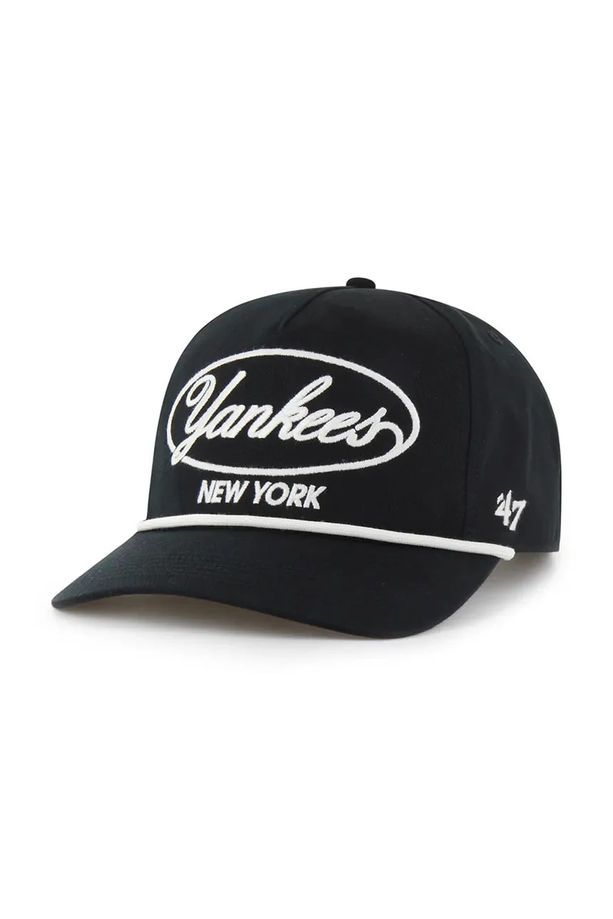 Хлопковая бейсболка MLB New York Yankees черная для мужчин