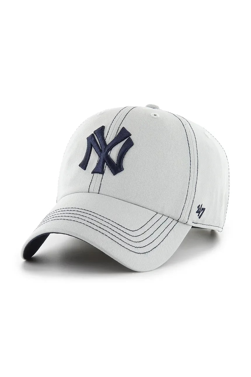 Бейсбольная кепка MLB New York Yankees серая для мужчин