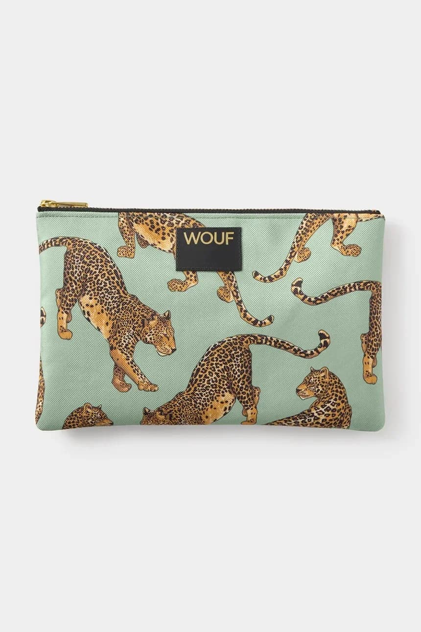 Косметичка Изумрудный Леопард 26 х 17 х 1 см