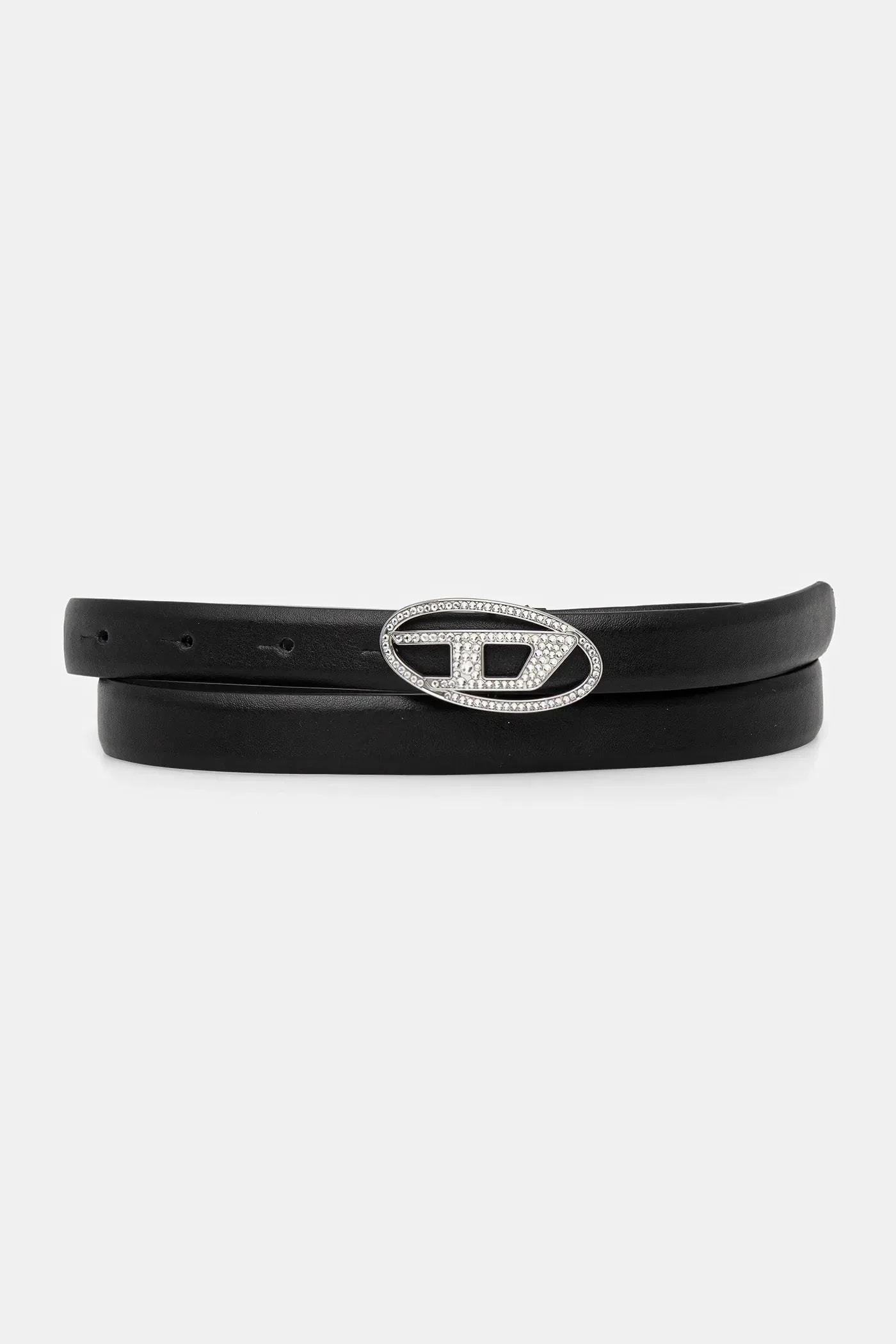 Кожаный ремень OVAL D LOGO B-1DR STRASS 20