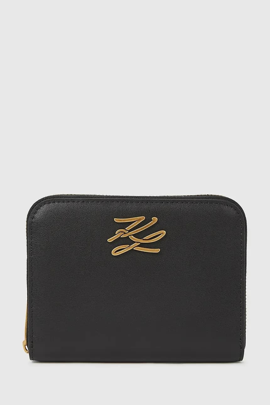 Кожаный кошелек K/AUTOGRAPH