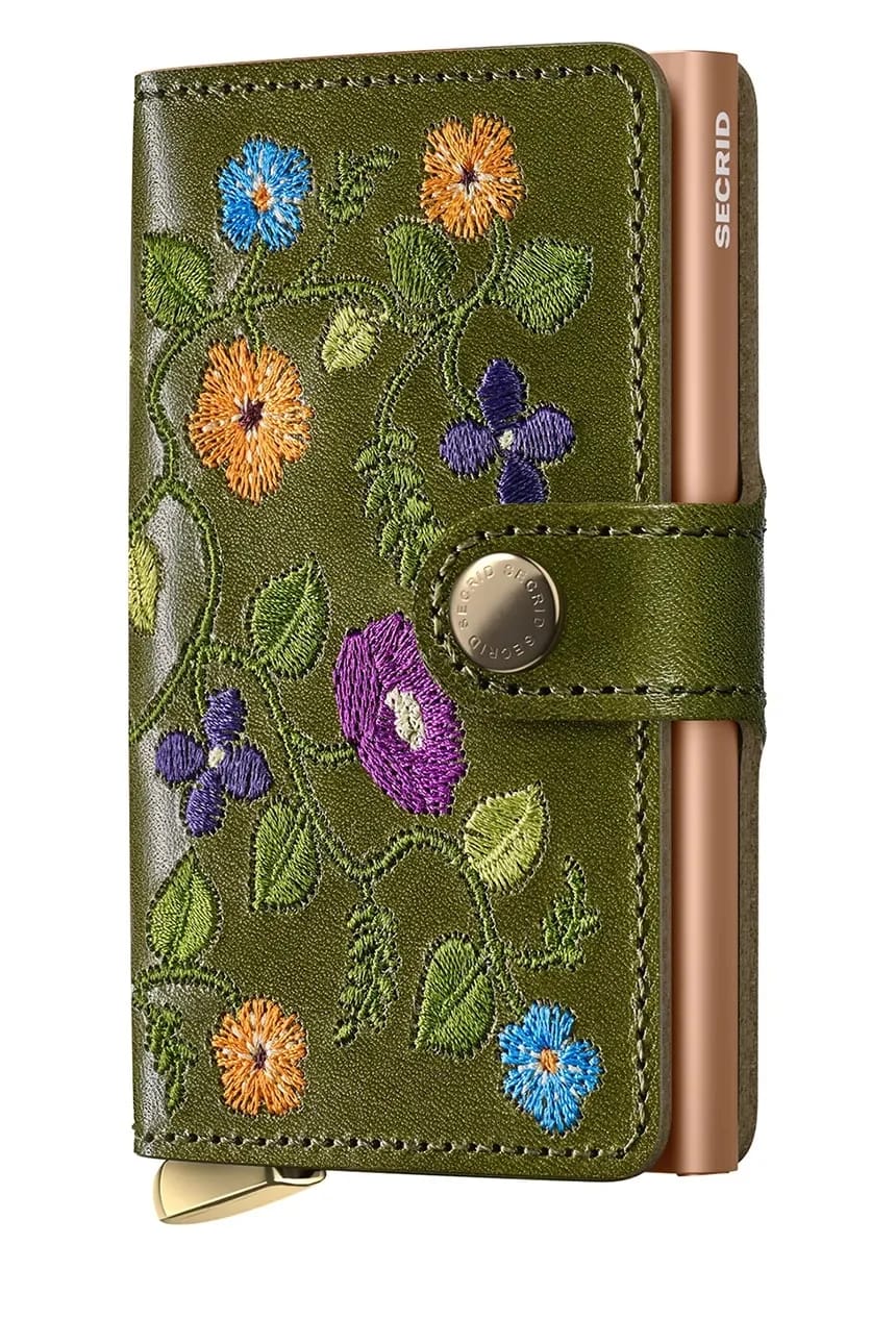 Кожаный кошелек STITCH FLORAL