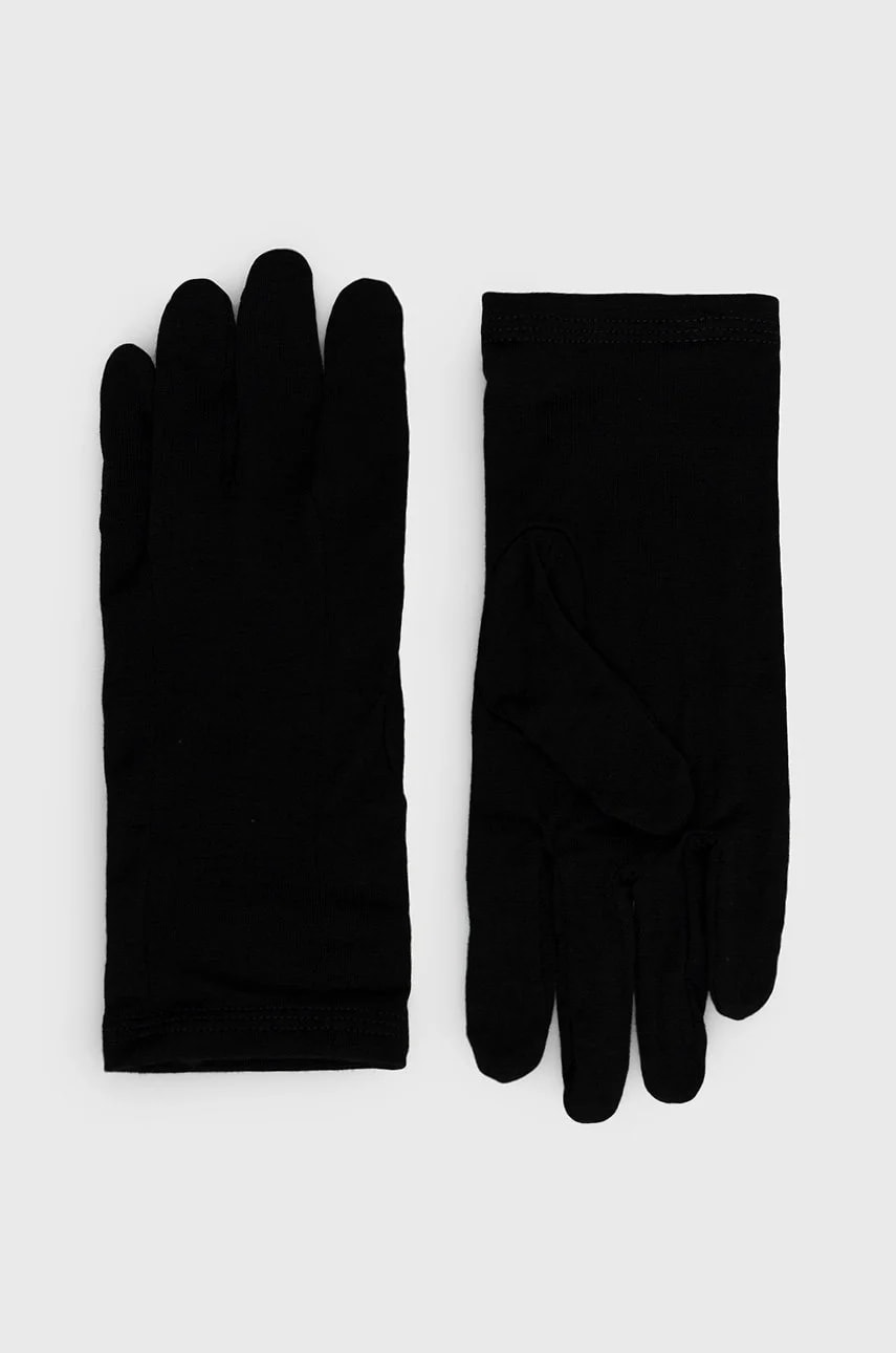Шерстяные перчатки черные для мужчин