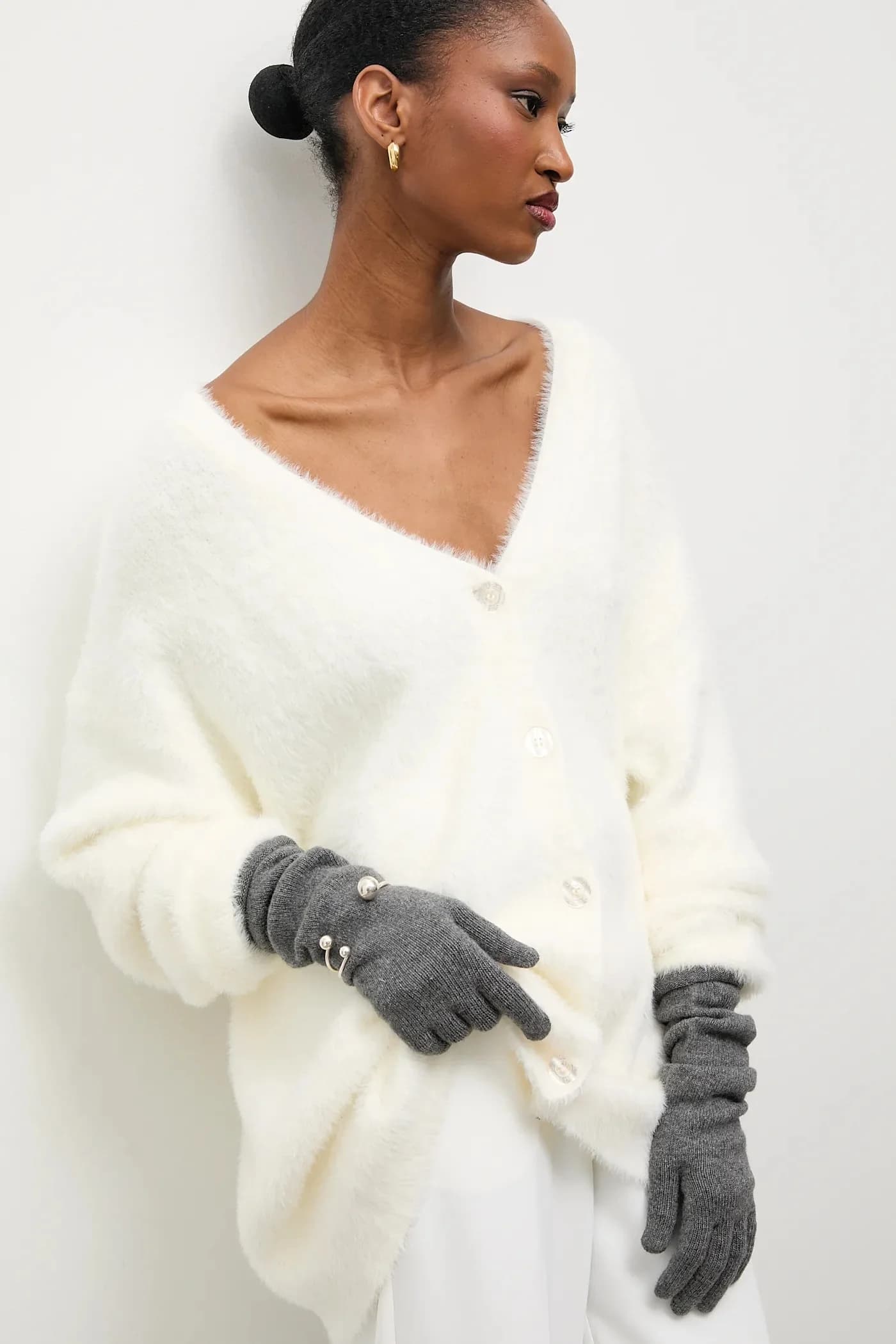 Перчатки с добавлением шерсти