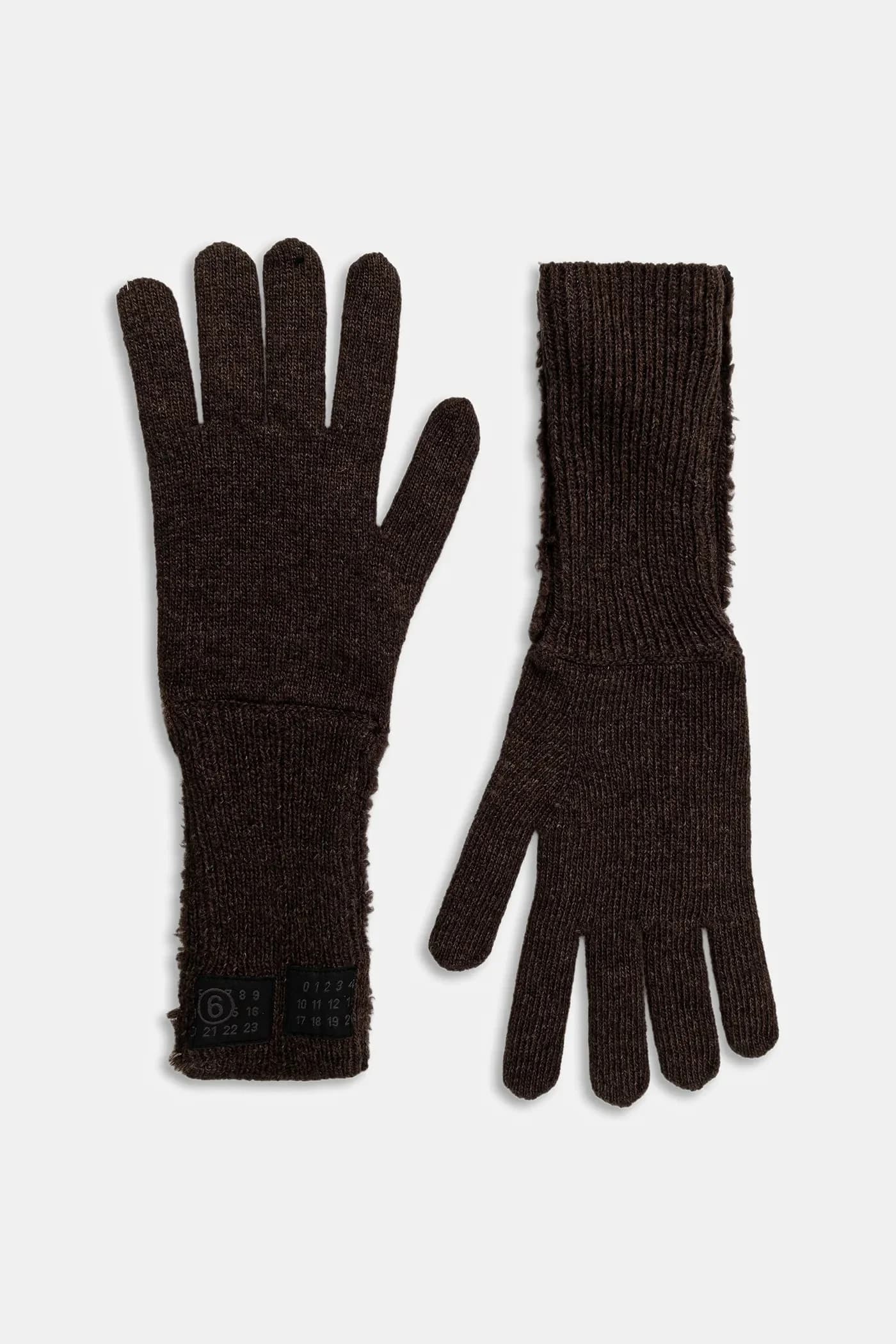 Перчатки с добавлением шерсти