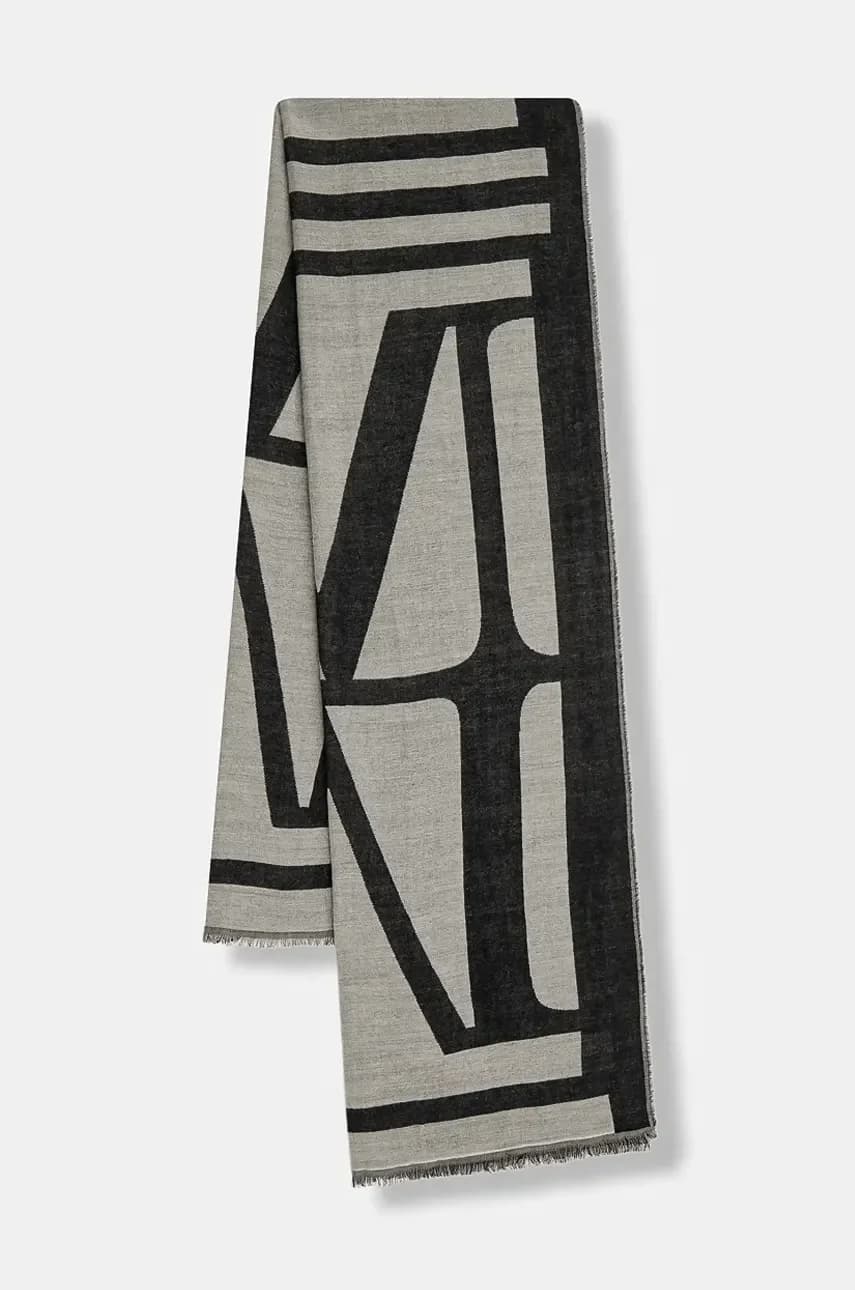 Шарф с шерстью