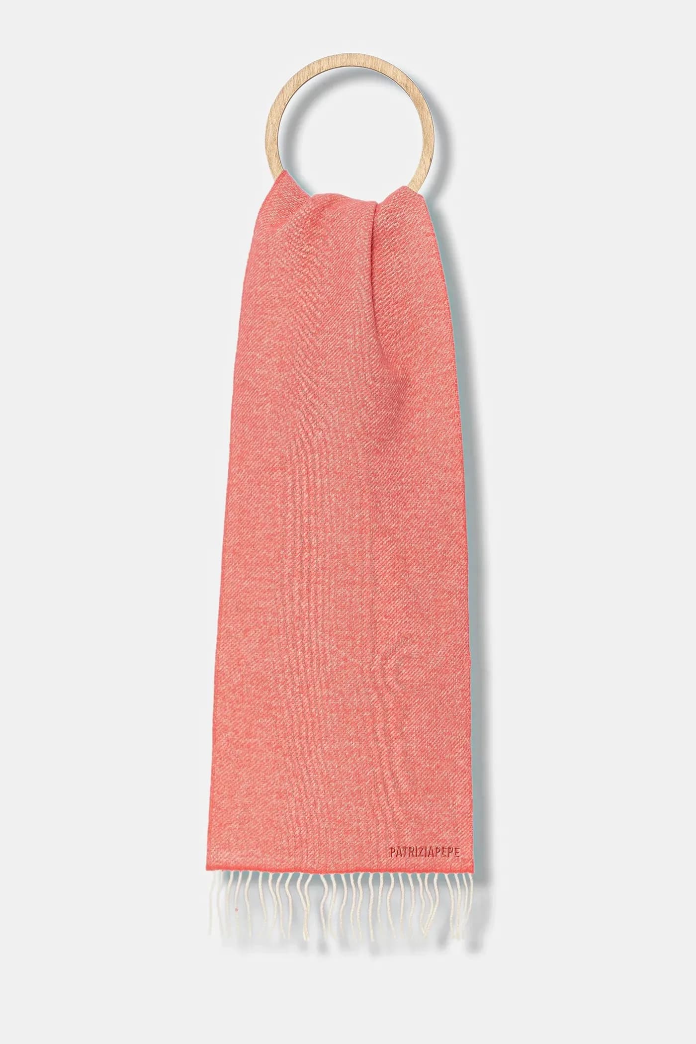 Шарф с шерстью