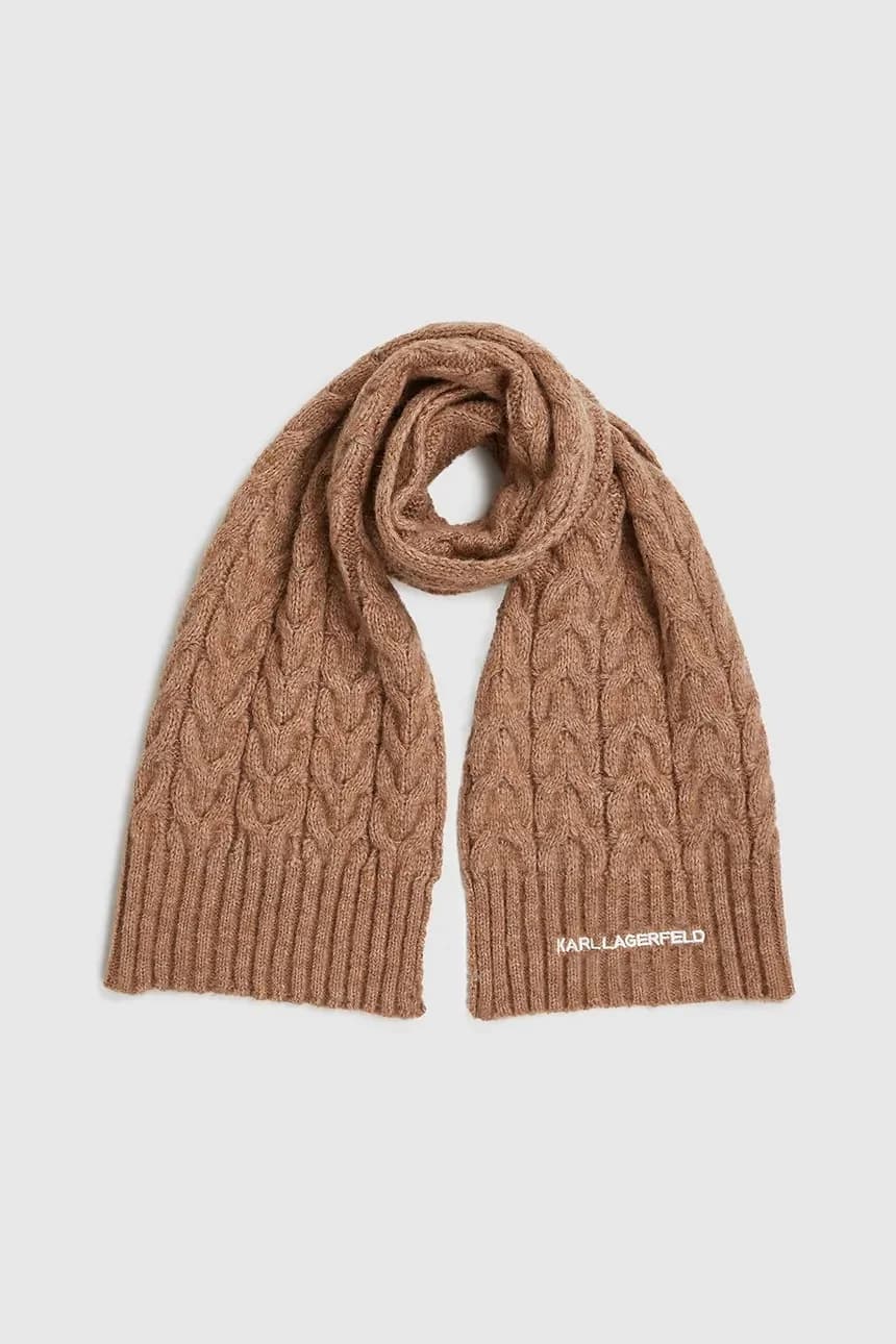 шарф K/ESSENTIAL из смесовой шерсти