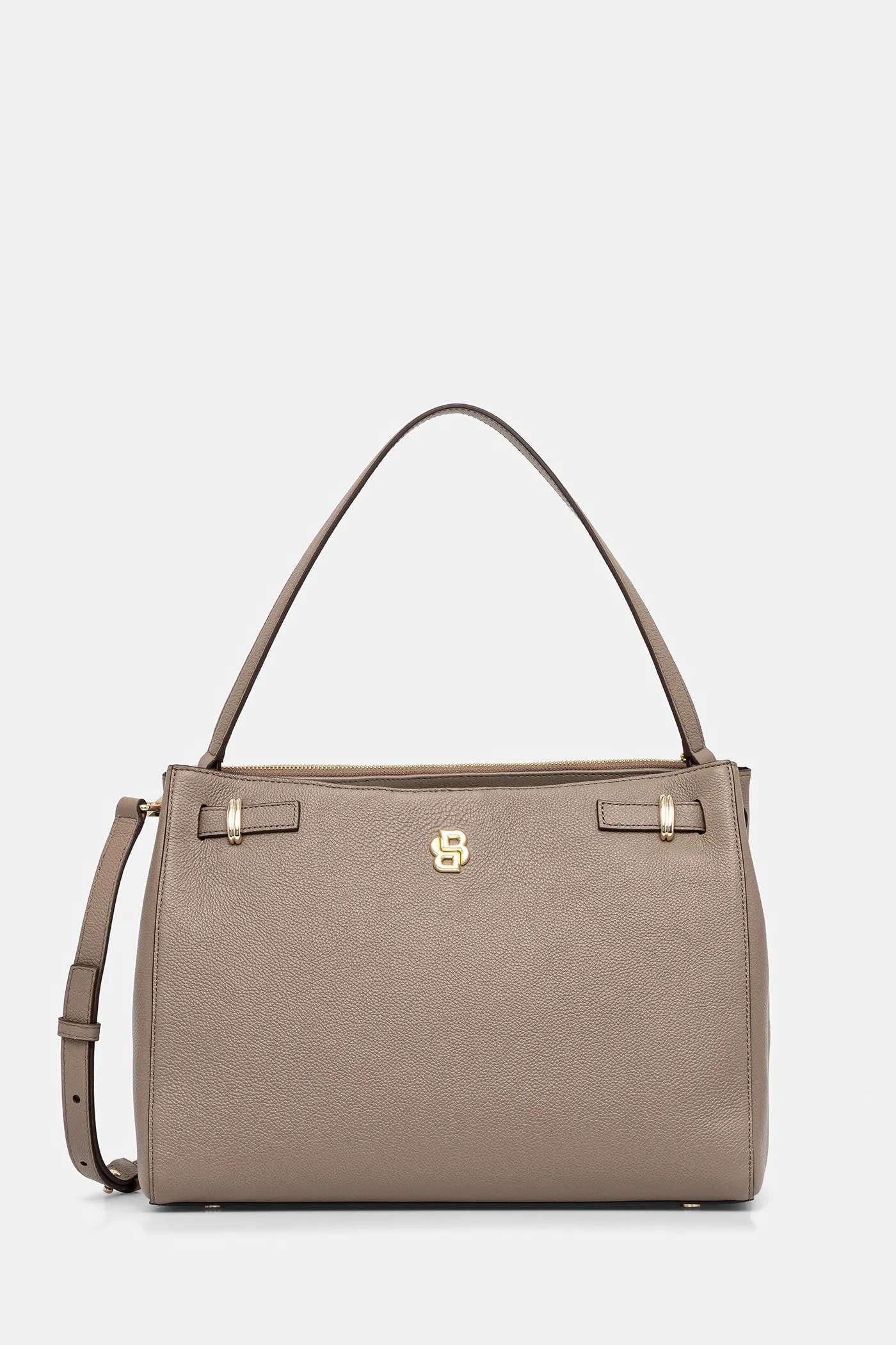 Кожаная сумка BOSS BEYOND Tote