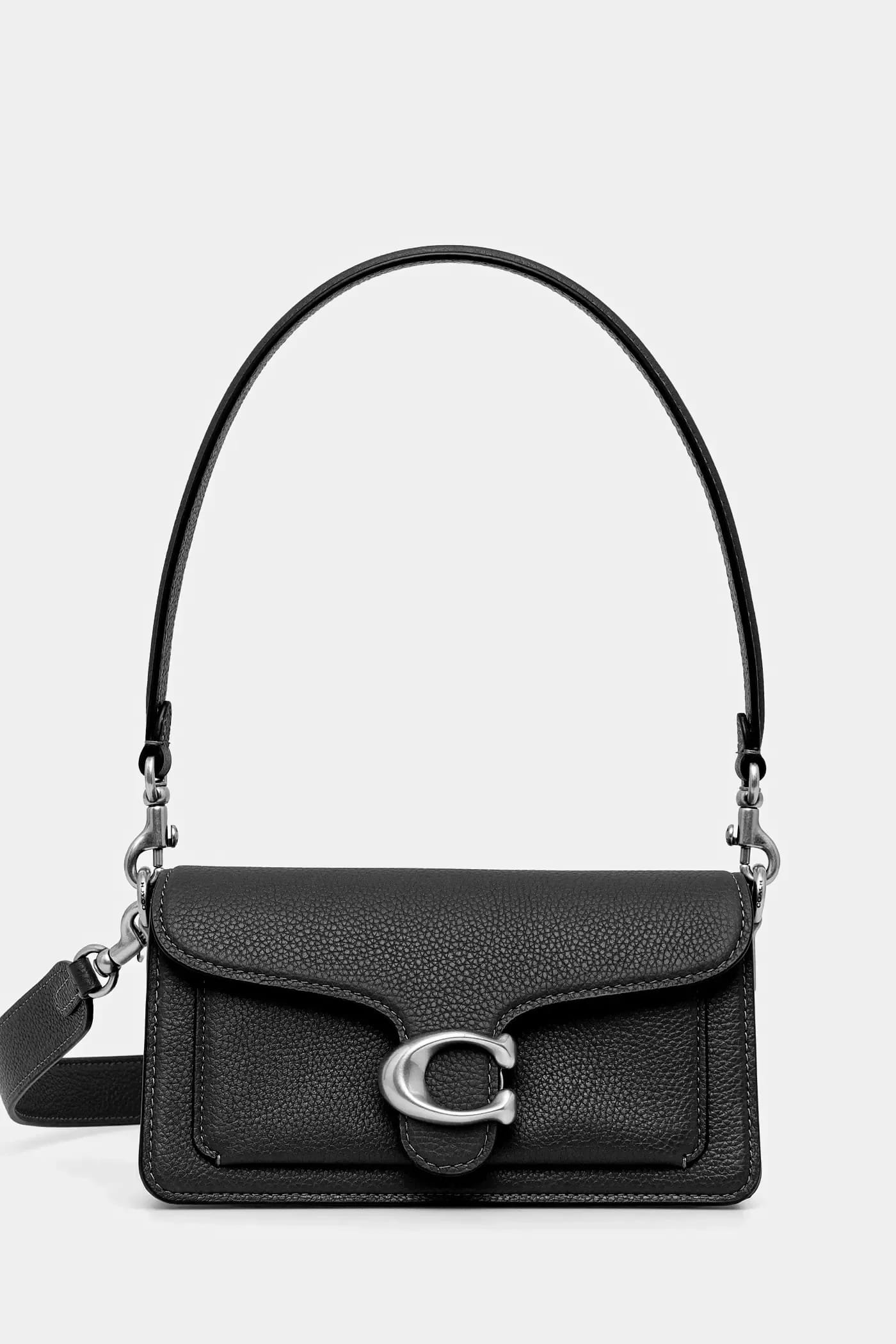 Кожаная сумка через плечо Tabby Bag 20 черная для женщин