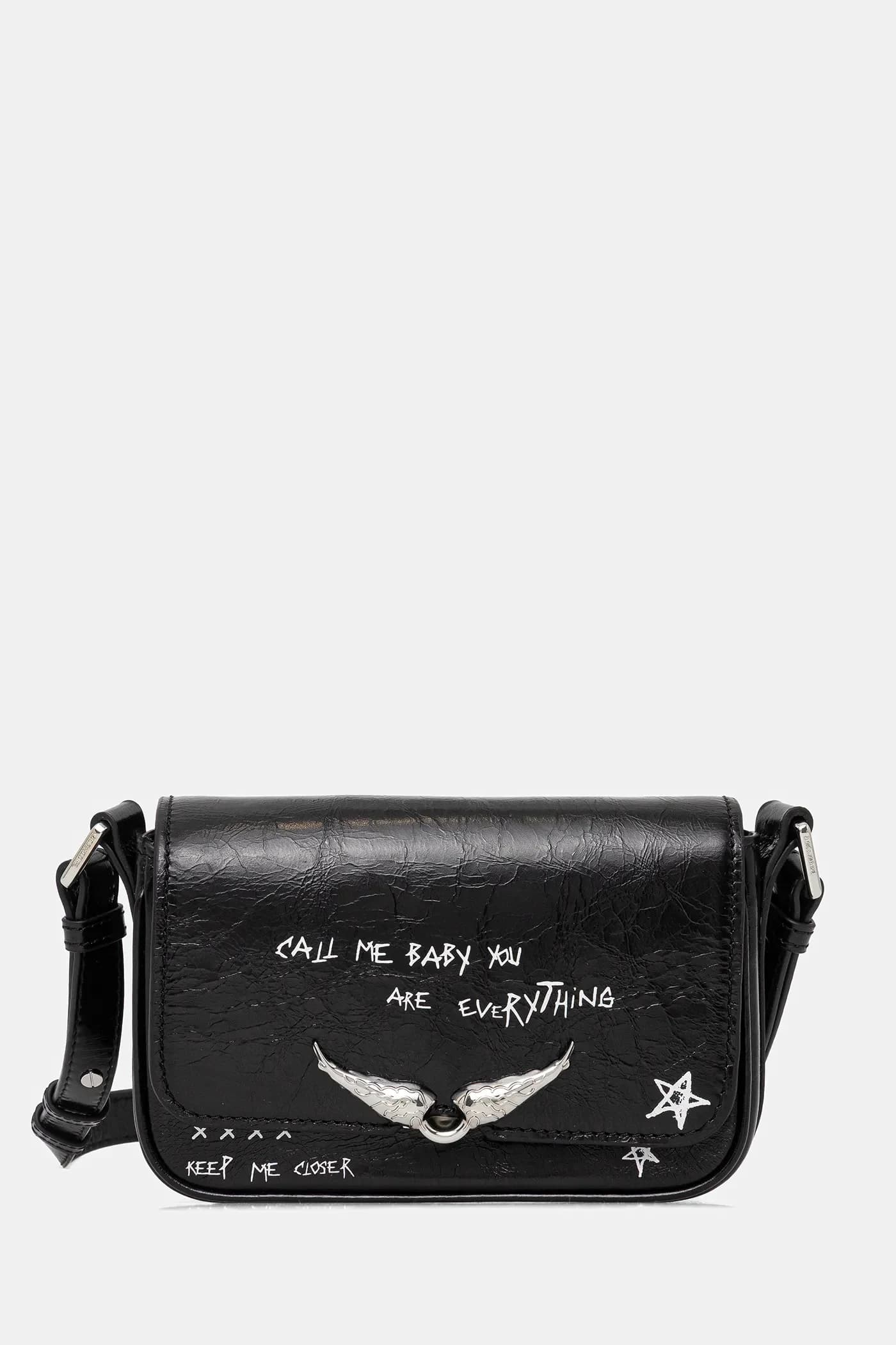 Кожаная сумка LE ZAZI VINTAGE GRAFFITI