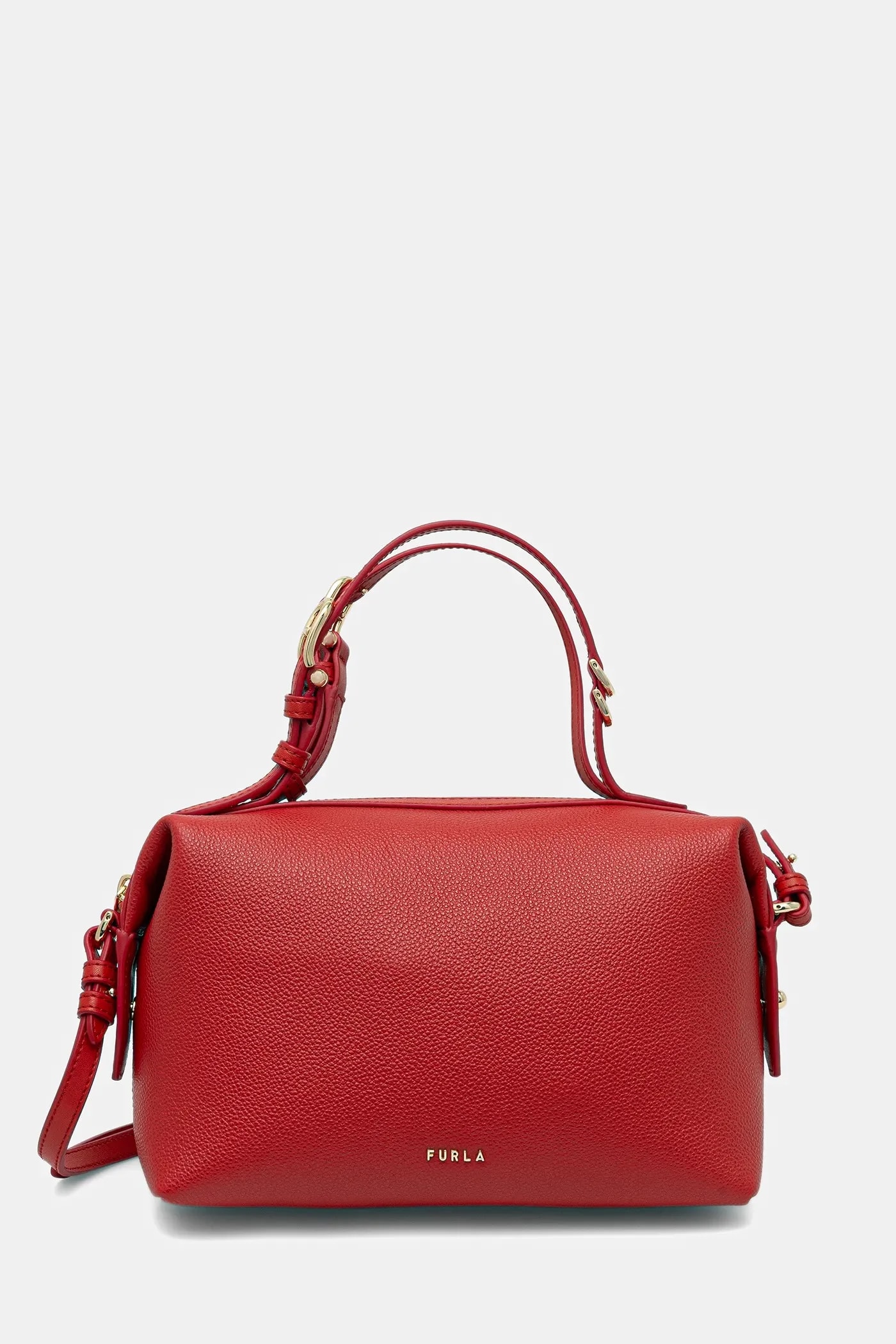 Кожаная сумка Double Mini Boston Bag