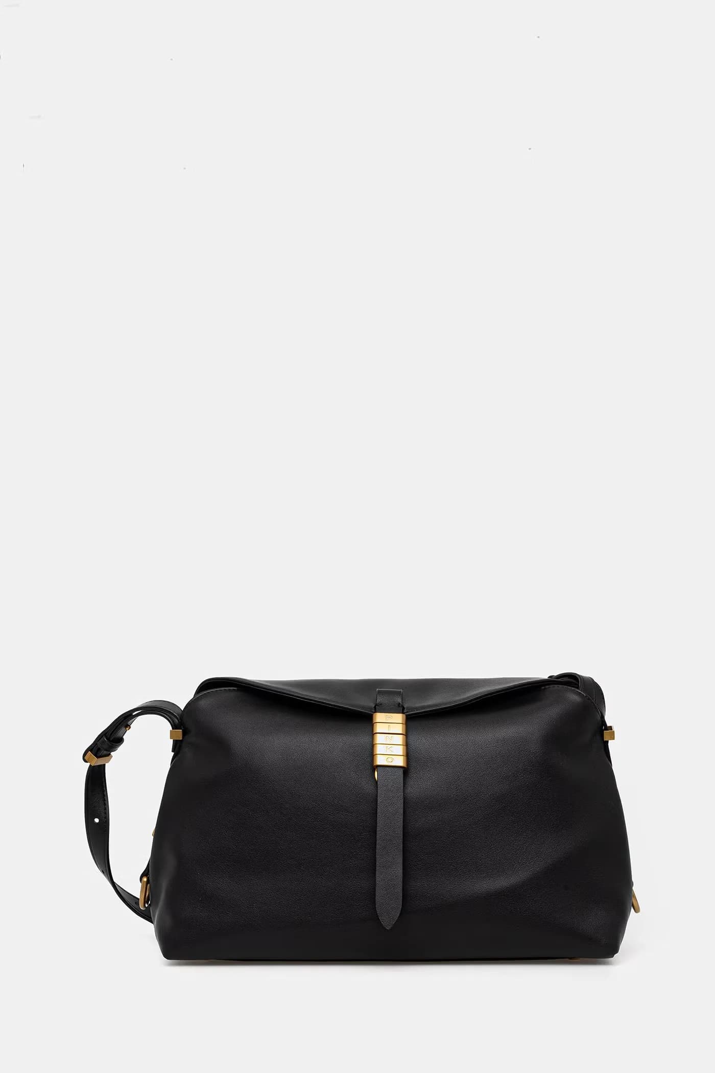 Горизонтальная кожаная сумочка