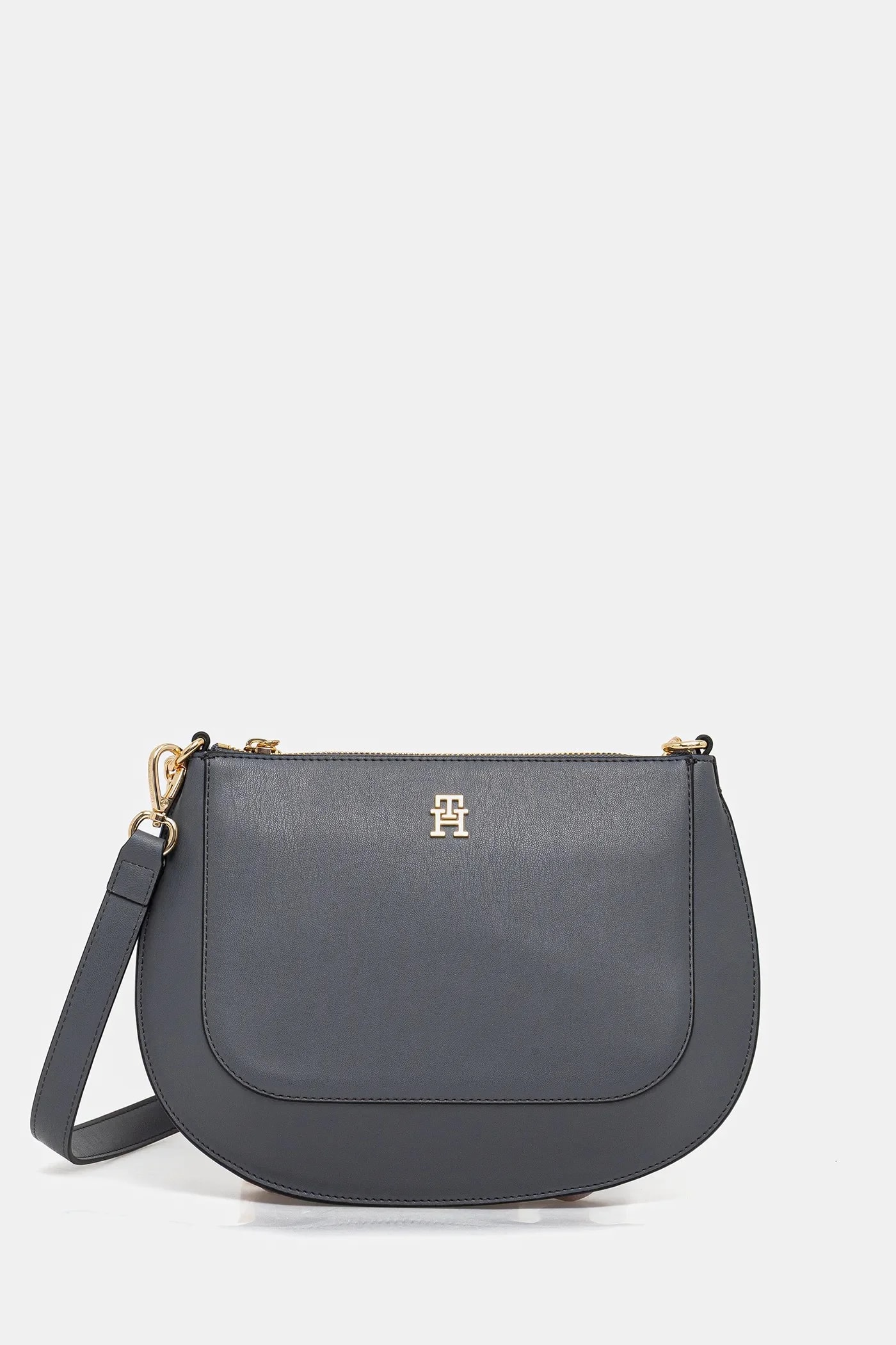 Кожаная сумочка серая для женщин