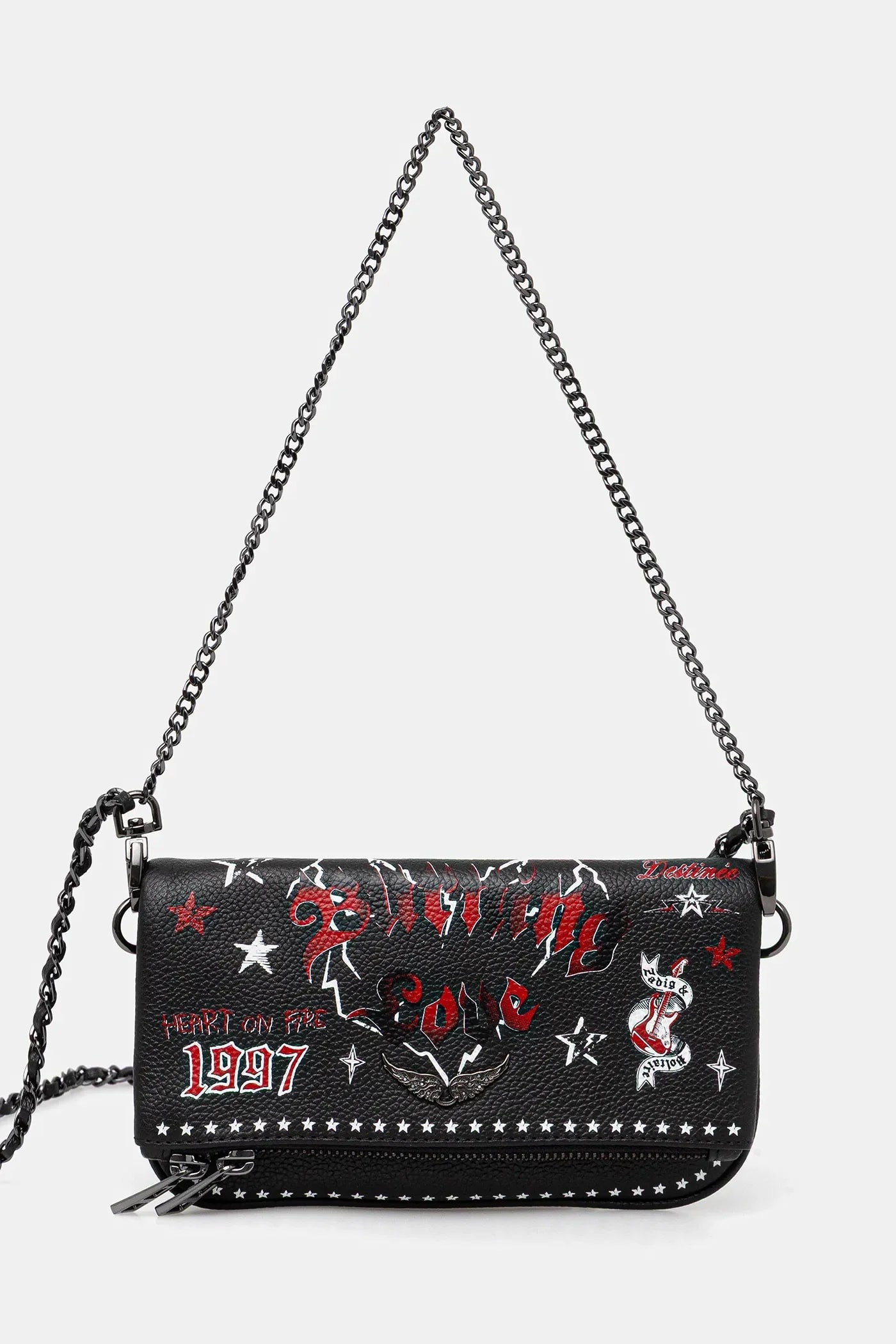 Кожаная сумка ROCK NANO GRAINED LEATHER PUNK