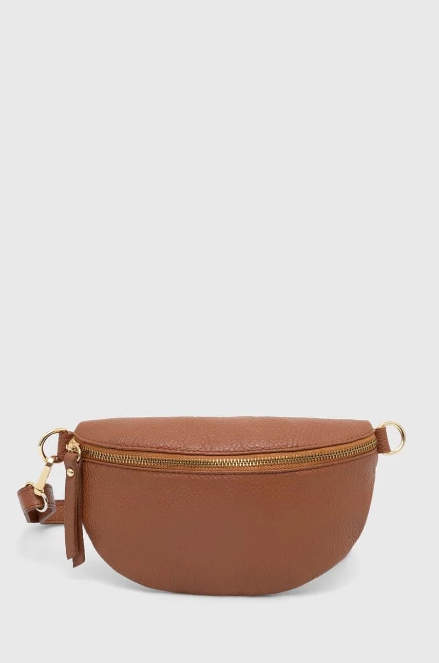 Кожаная поясная сумка
