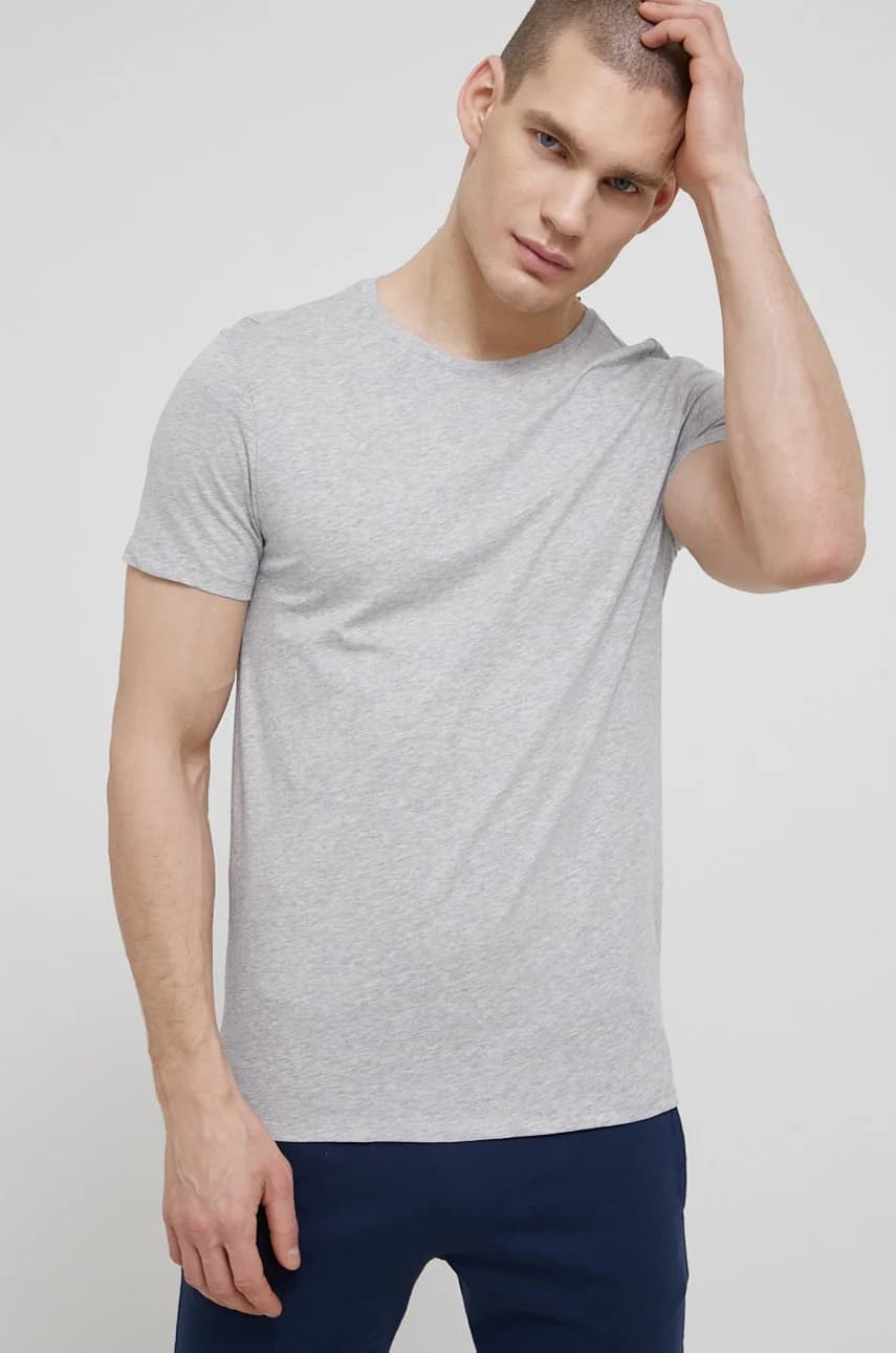 Хлопковая пижамная футболка