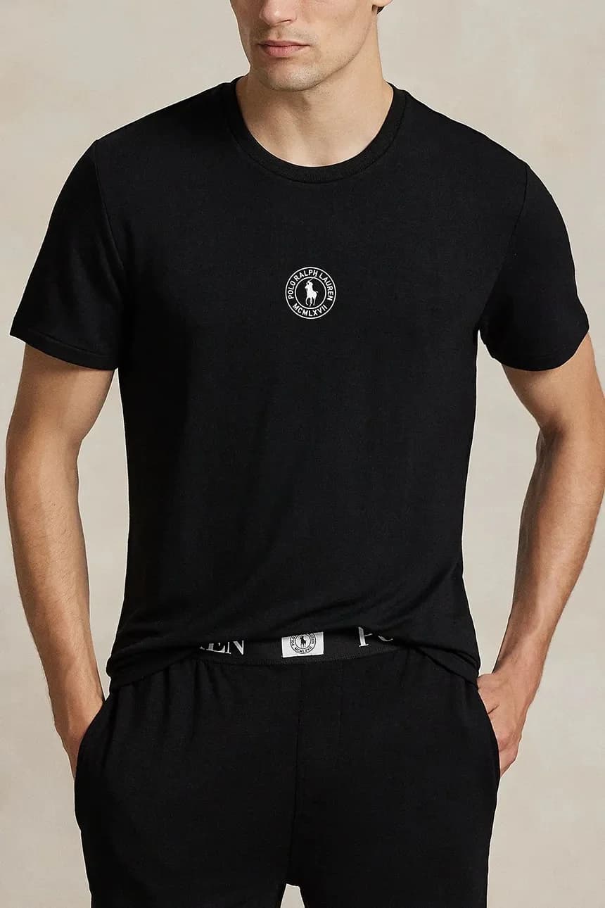 Хлопковая пижамная футболка