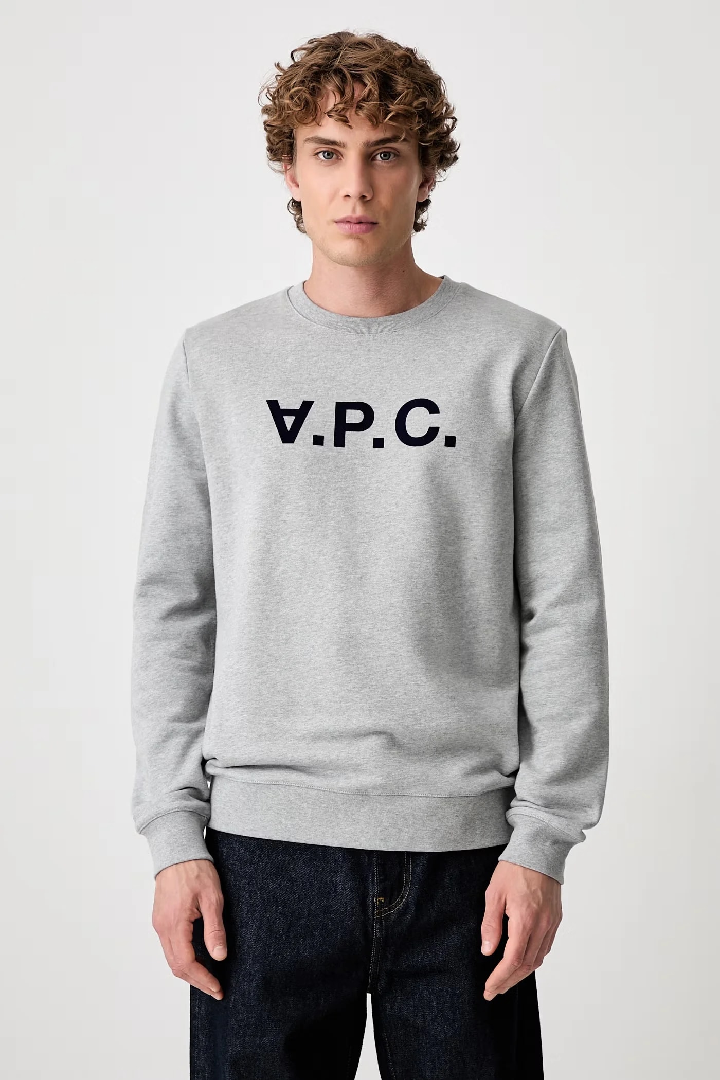Мужская хлопковая толстовка A.P.C. толстовка Sweat Vpc COECQ-H27378 BLACK