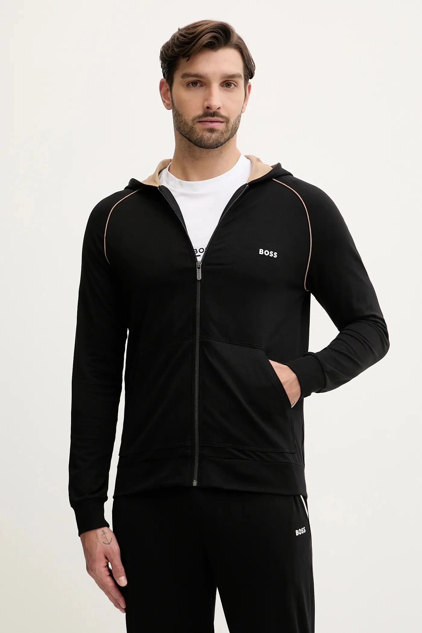 Мужская толстовка Mix&Match Jacket H из хлопка и эластана на молнии с капюшоном
