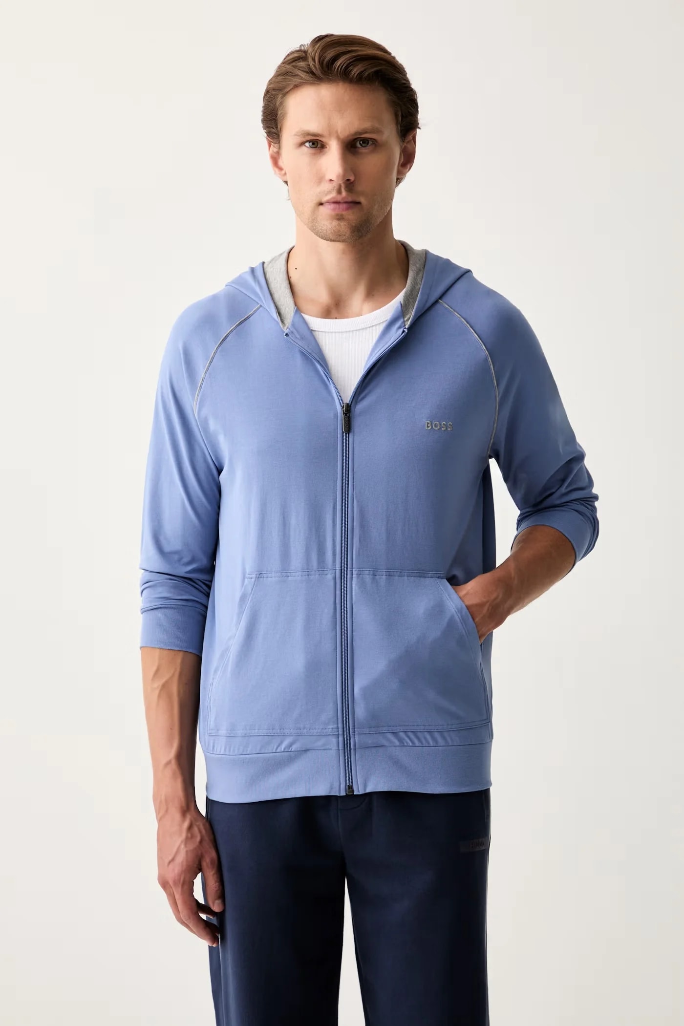 Мужская толстовка Mix&Match Jacket H из хлопка и эластана на молнии с капюшоном
