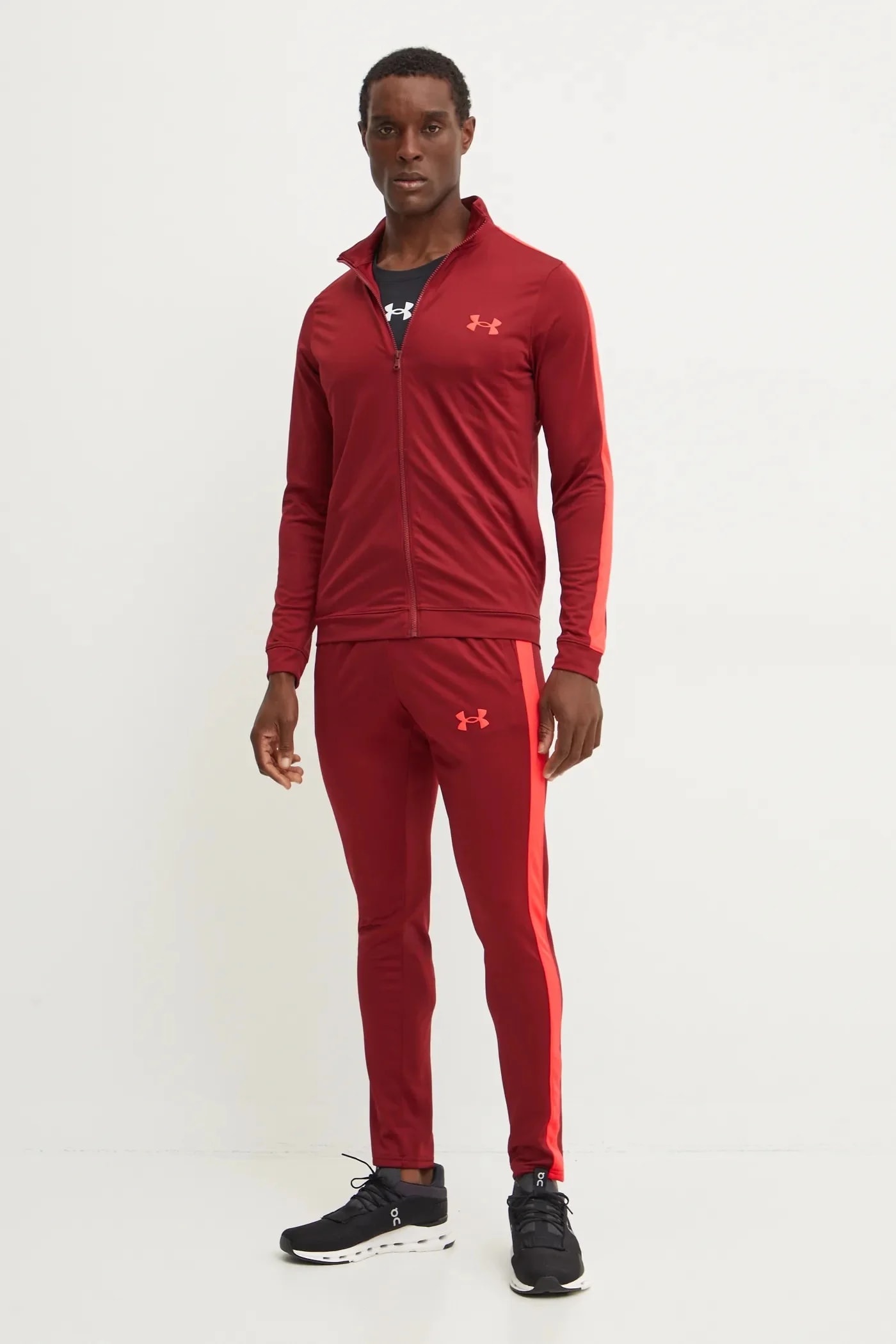 Спортивный спортивный костюм Knit Track Suit бордовый для мужчин