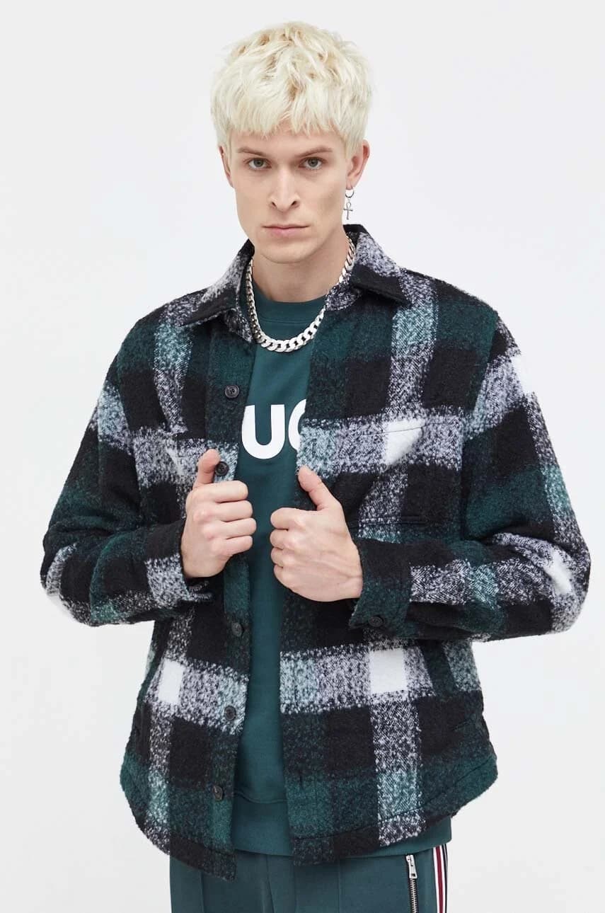 Куртка-рубашка из смесовой шерсти