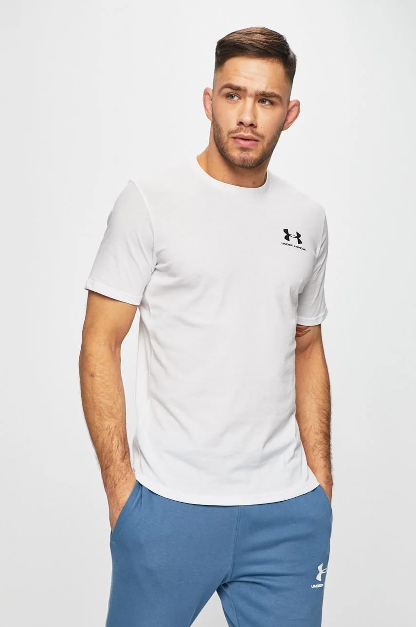 Футболка SPORTSTYLE LEFT CHEST белая для мужчин