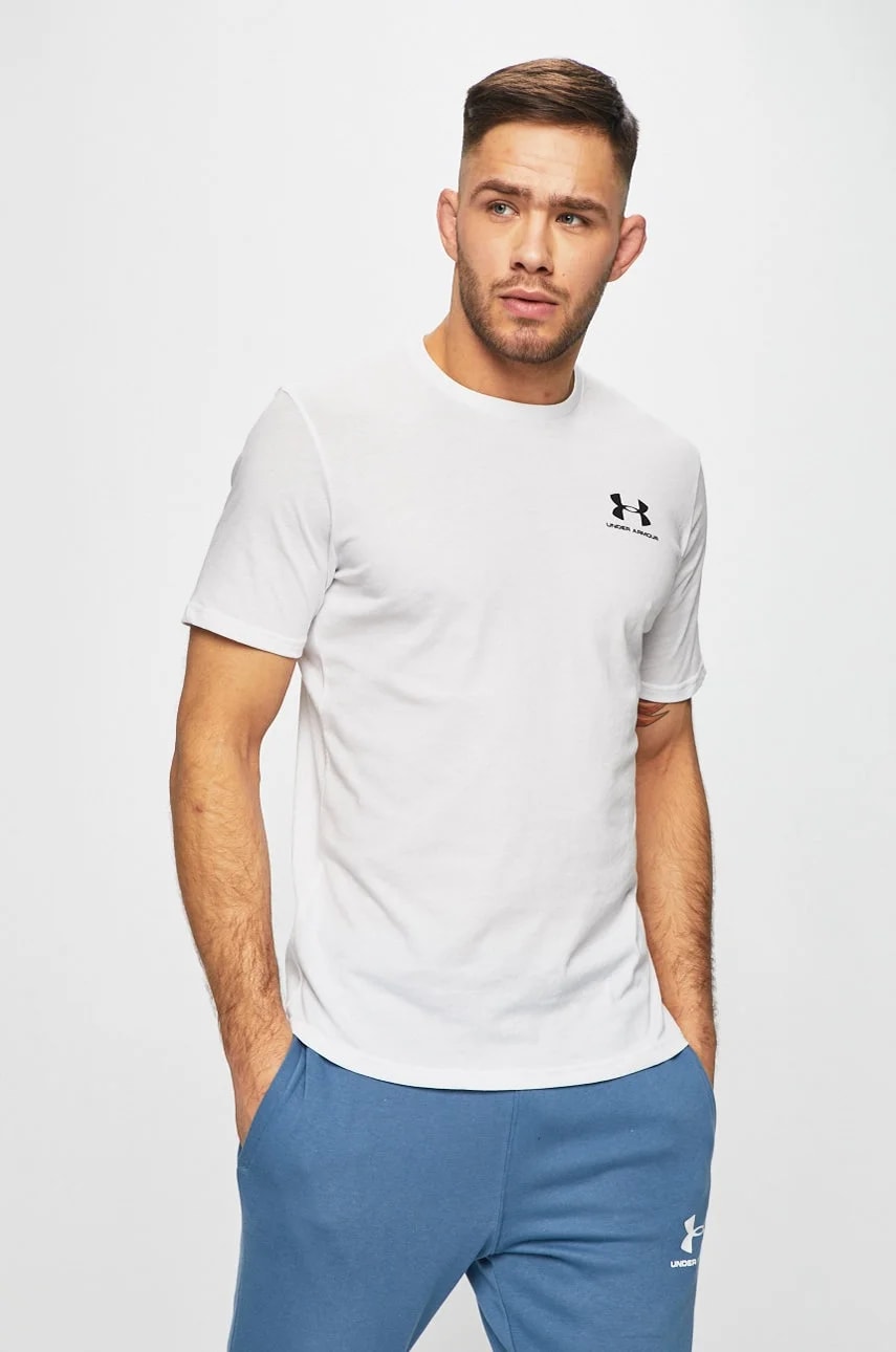 Футболка SPORTSTYLE LEFT CHEST белая для мужчин