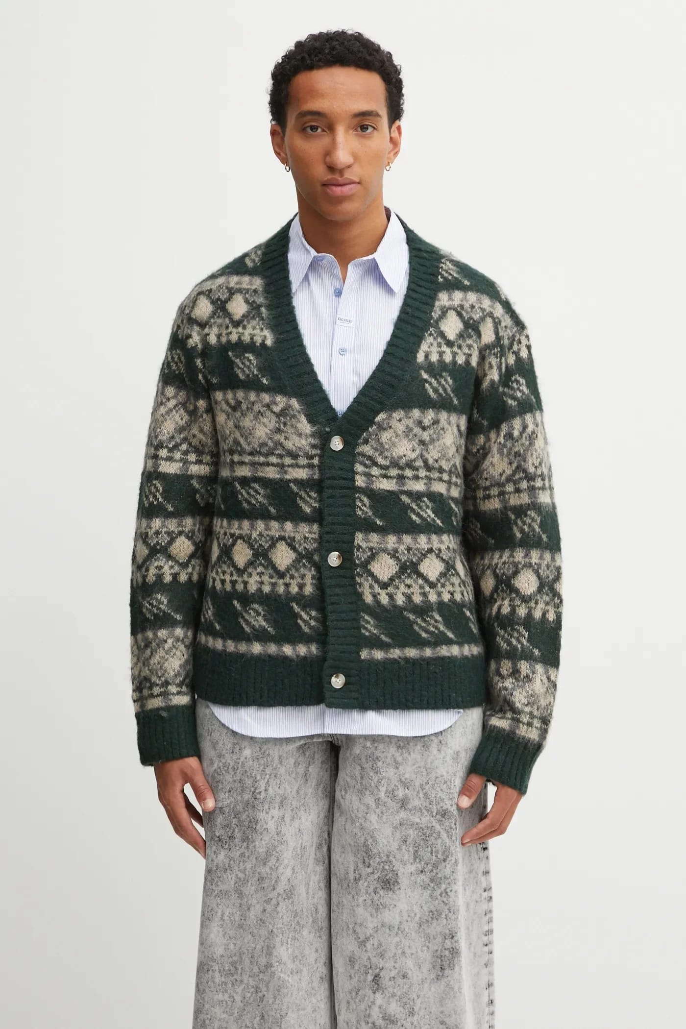 Шерстяной кардиган в клетку Pattern