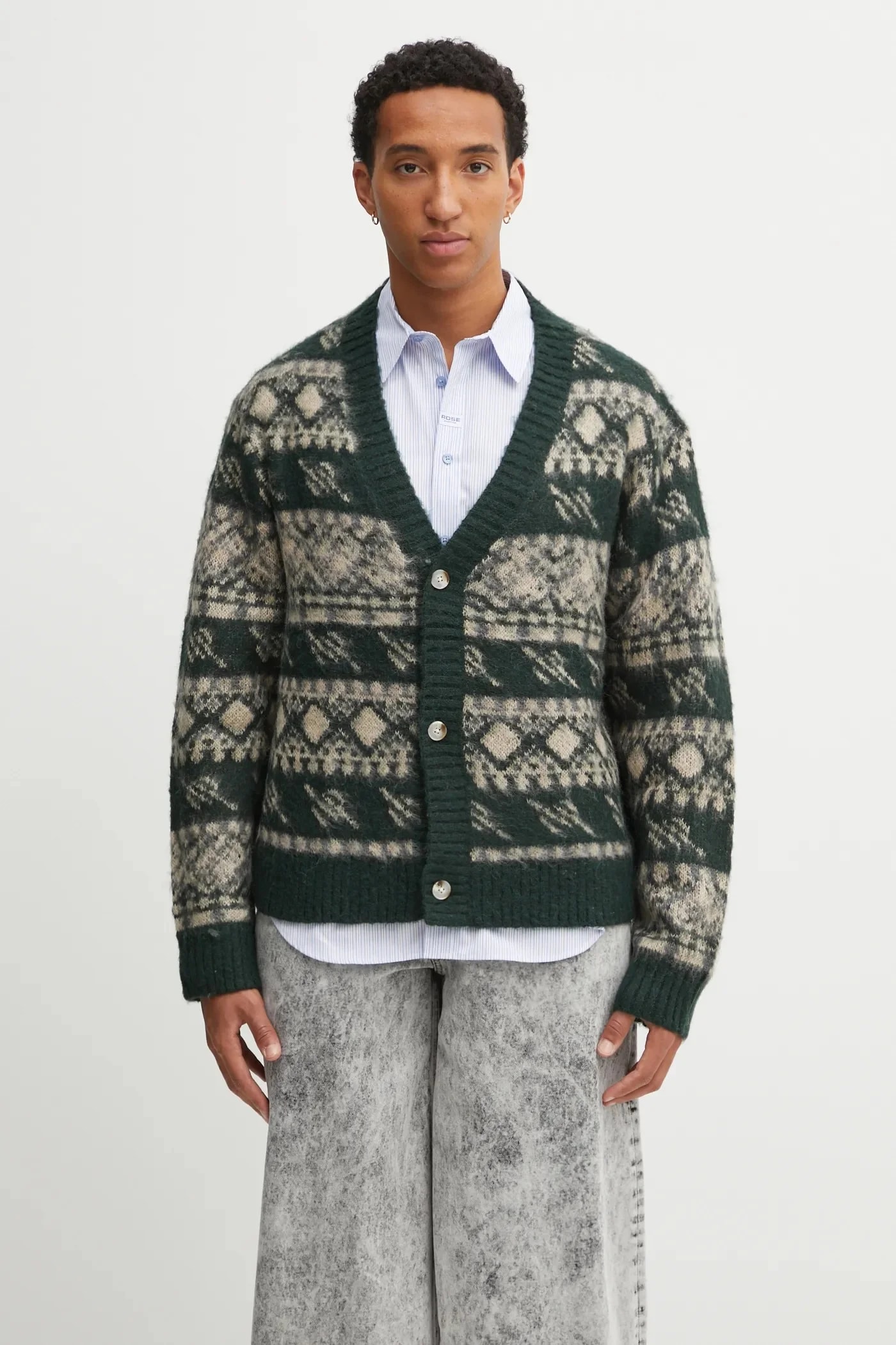 Шерстяной кардиган в клетку Pattern