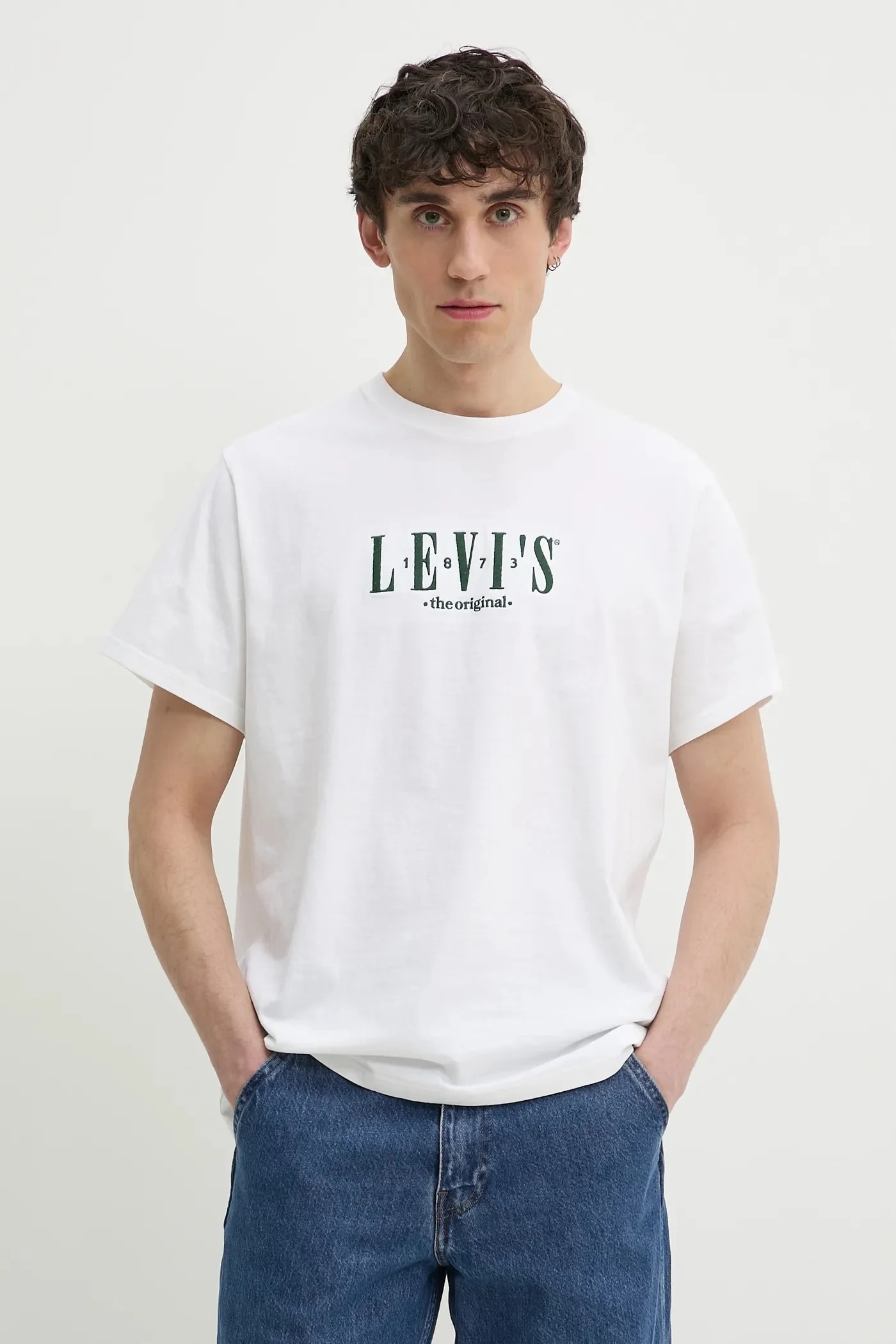 SS RELAXED FIT TEE хлопковая футболка белая для мужчин