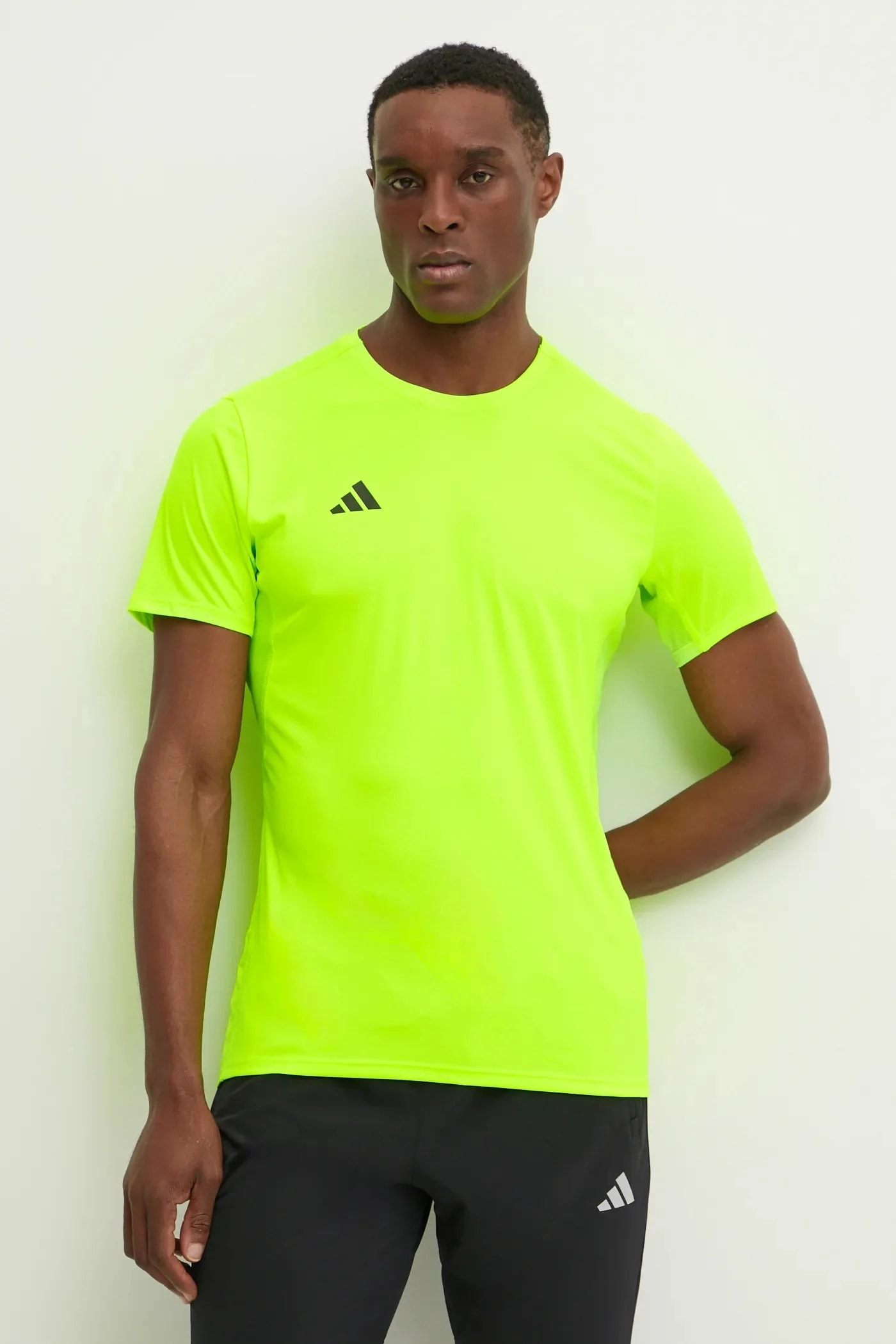 футболка Adizero для бега зеленая для мужчин