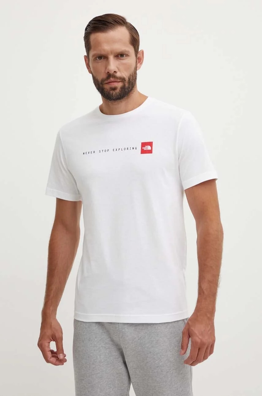 Хлопковая футболка M S/S Футболка Never Stop Exploring