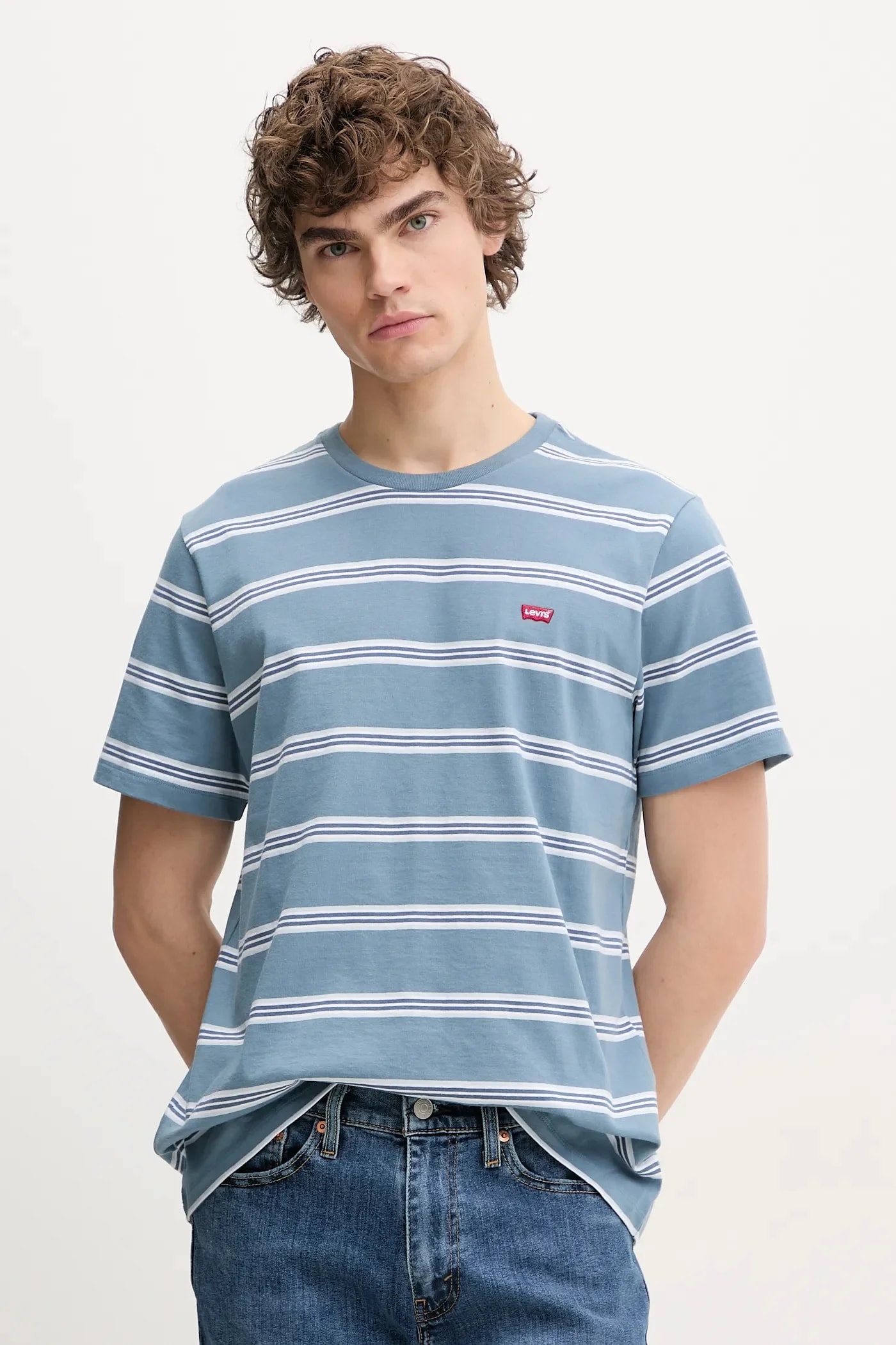 Хлопковая футболка SS ORIGINAL HM TEE синяя для мужчин