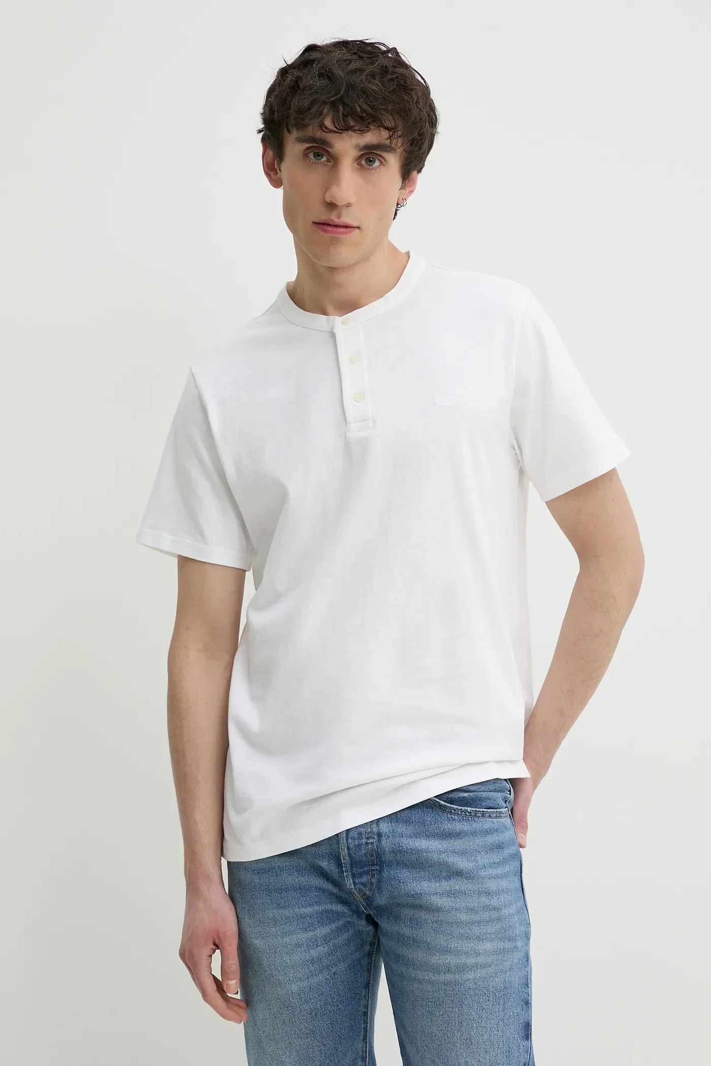 Хлопковая футболка SS HM HENLEY