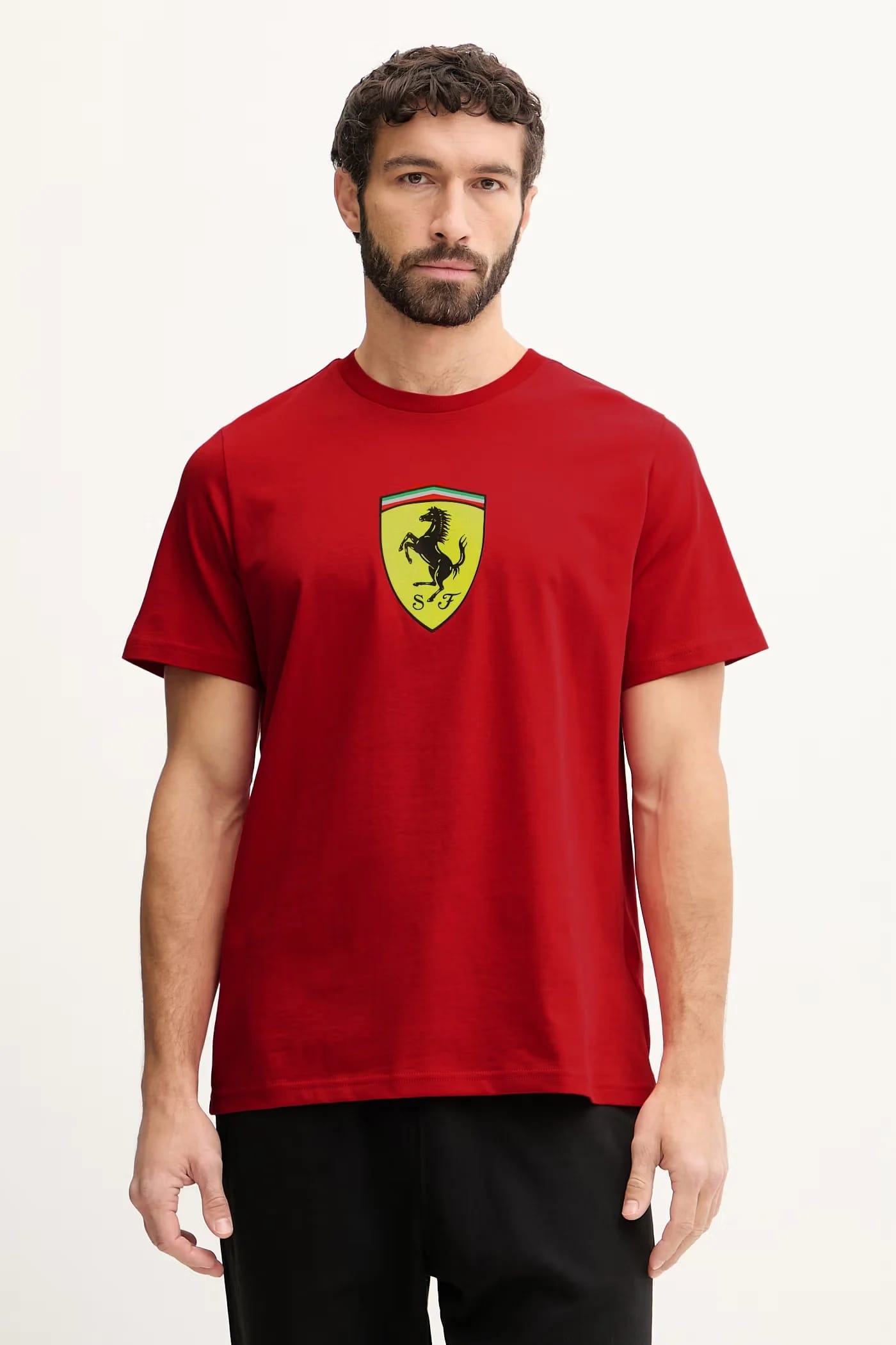 Хлопковая футболка Ferrari