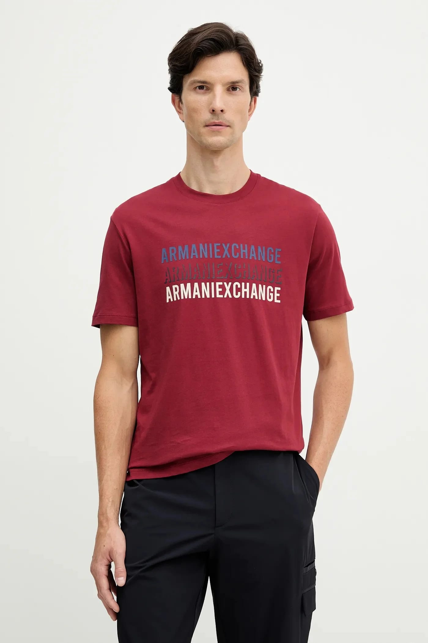 футболка бордовая для мужчин