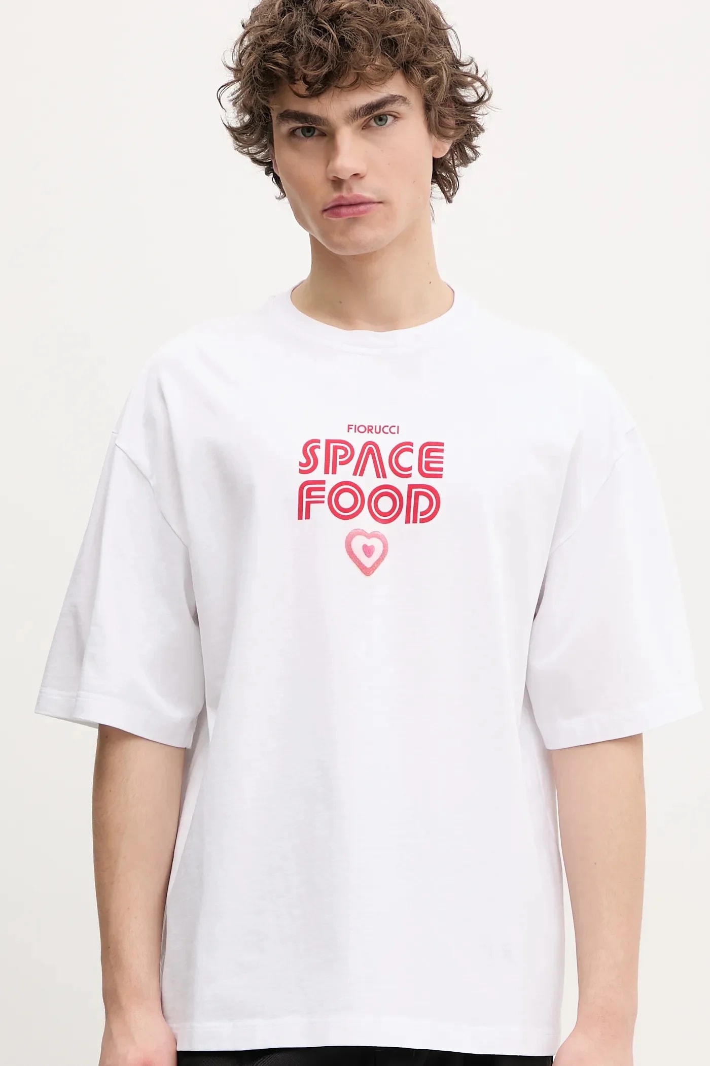 Футболка свободного кроя с принтом Space Food