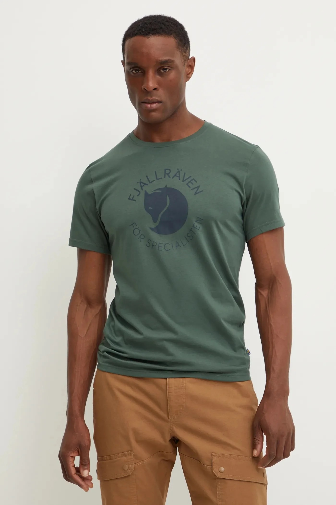 Спортивная футболка Fjällräven Fox зеленая для мужчин