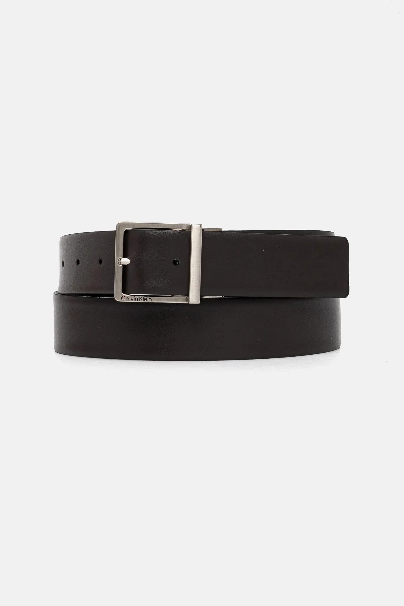 Двусторонний кожаный ремешок черный для мужчин
