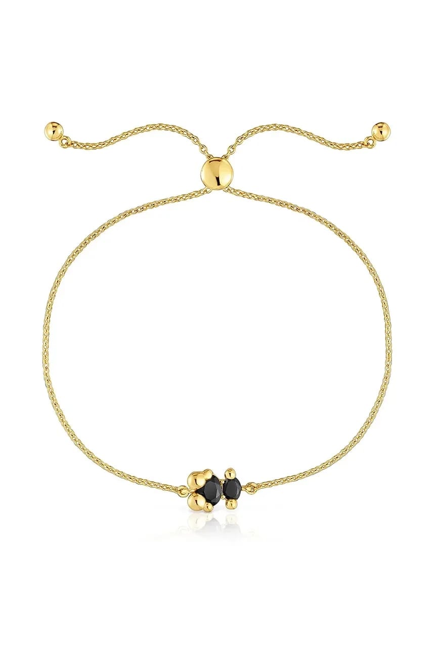 Позолоченный серебряный браслет Bold Bear Gem