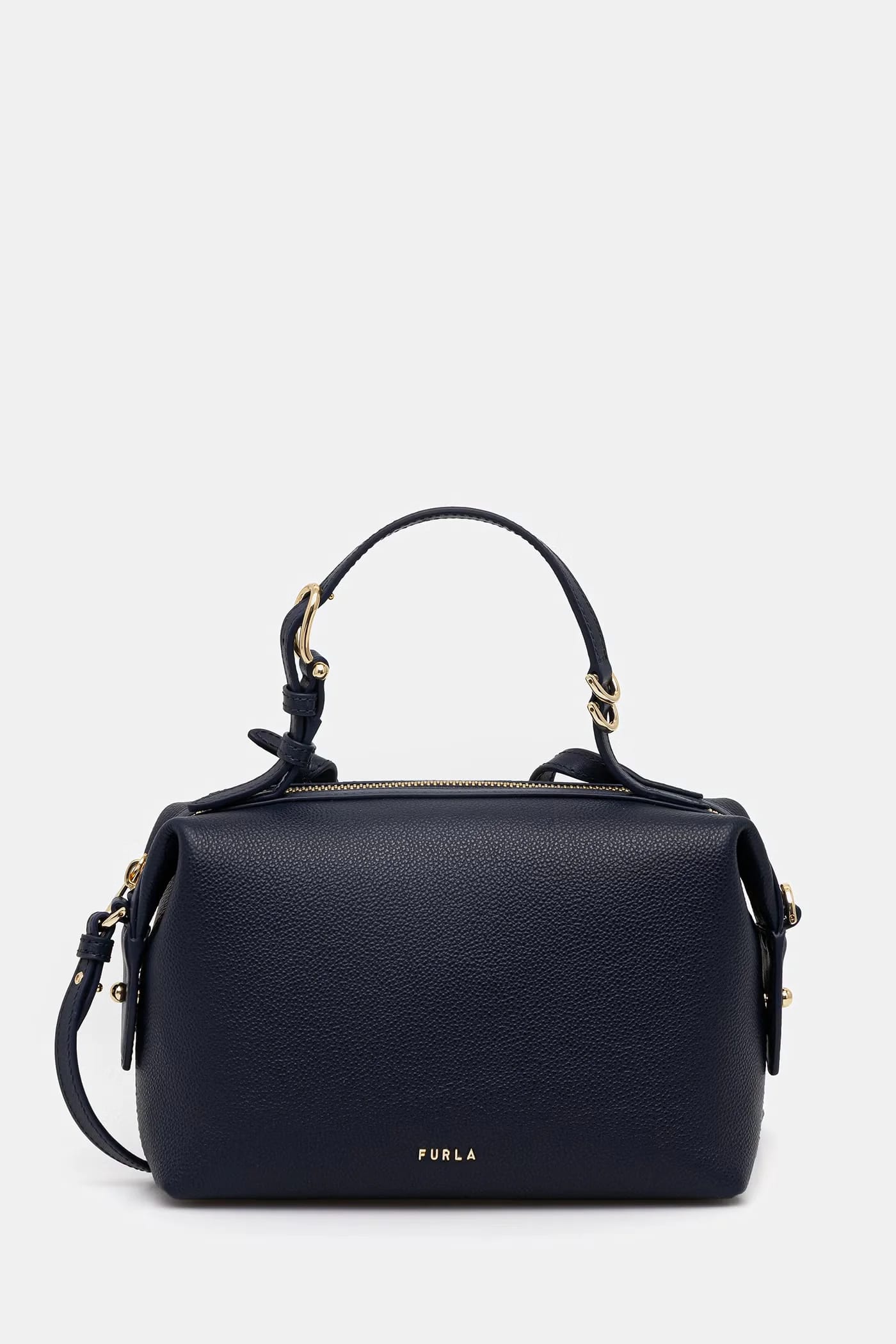 Кожаная сумка Double Mini Boston Bag